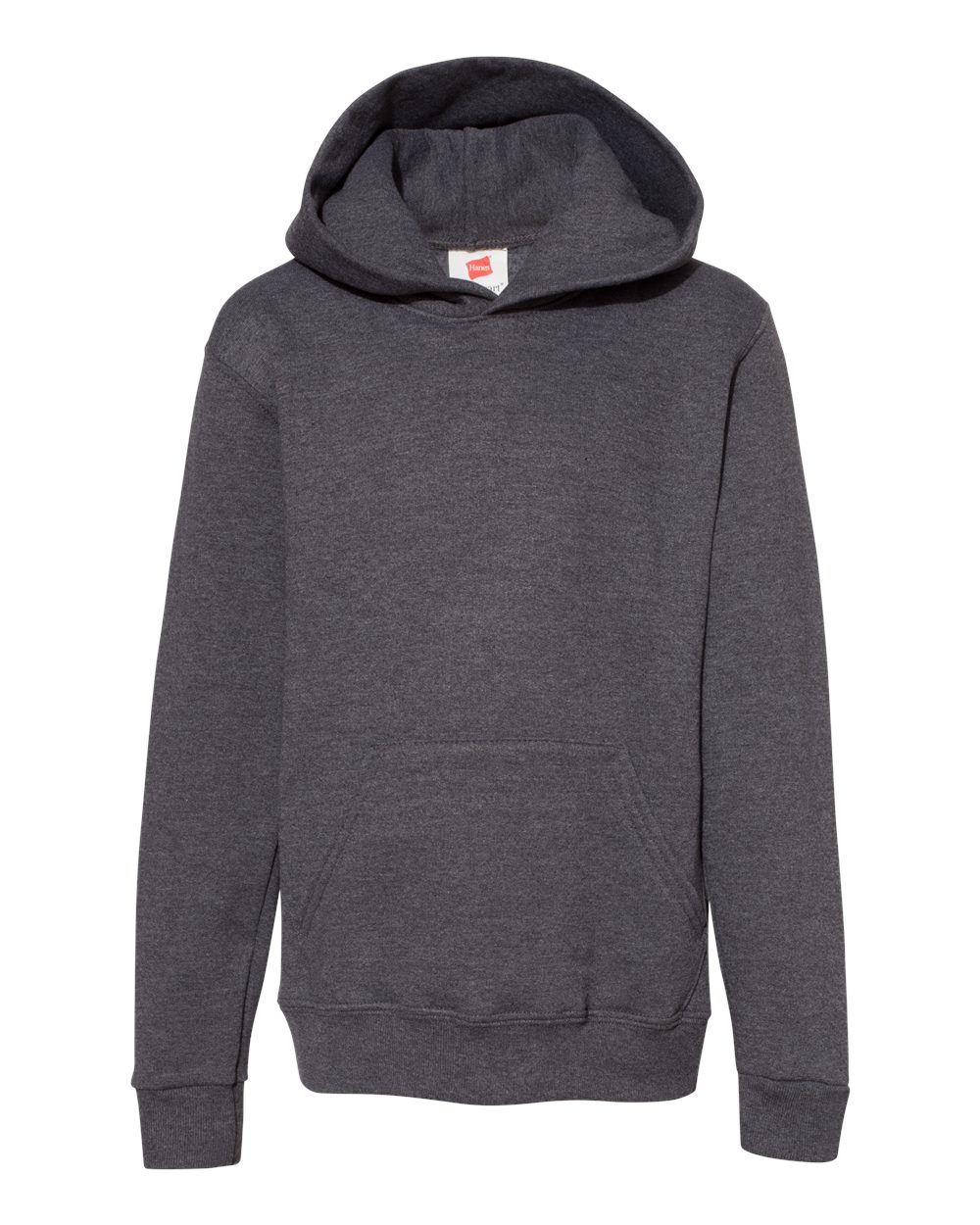 Hanes Youth EcoSmart® Hooded Sweatshirt. P473 - Charcoal Heather