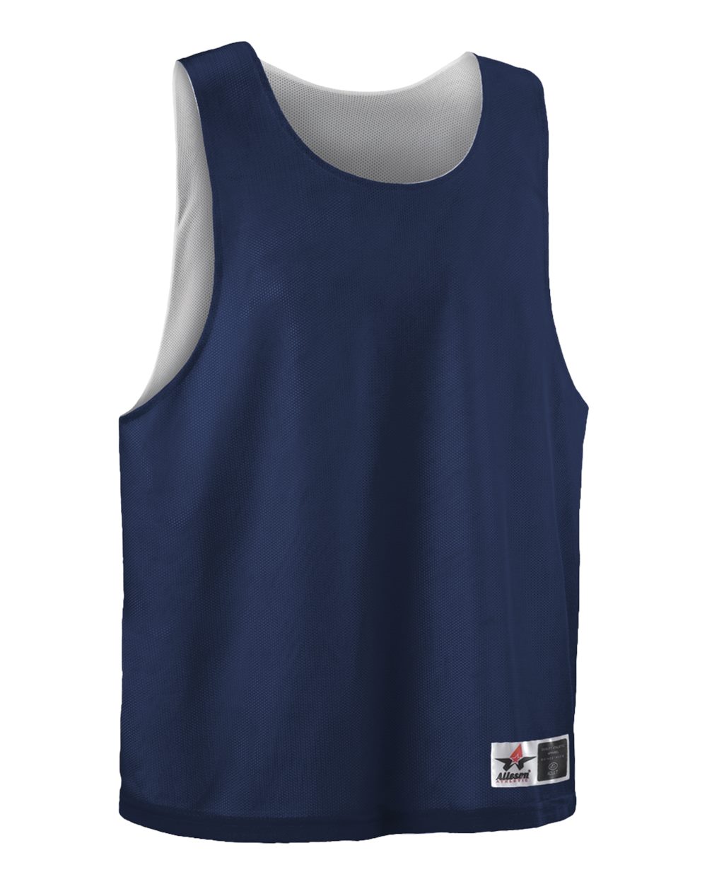 Alleson Athletic Youth Lacrosse Reversible Pinnie. LP001Y - Navy/ White