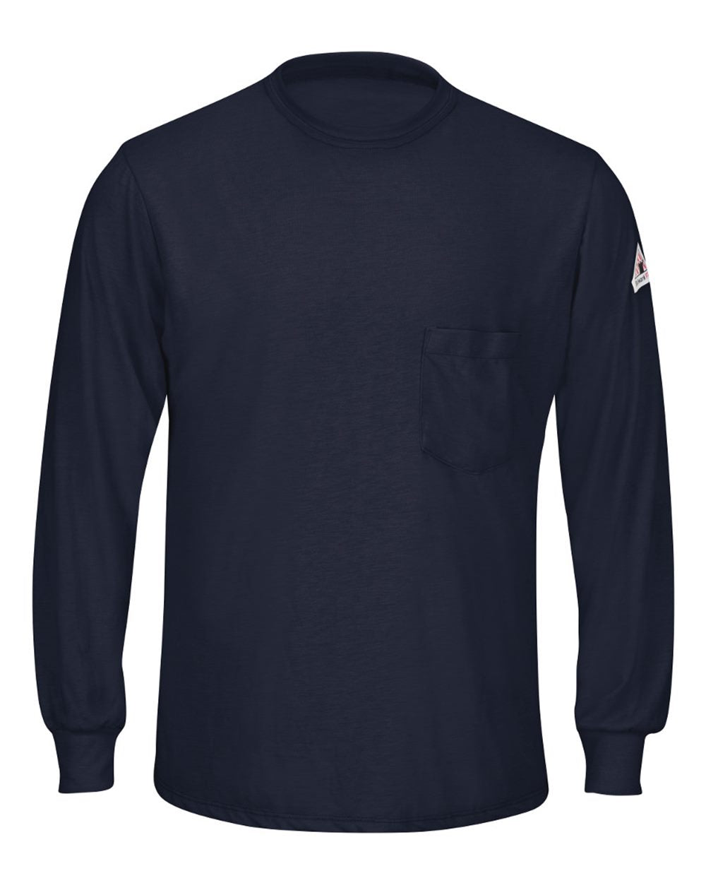 Bulwark Men's Tall Long Sleeve Lightweight T-Shirt. SMT8T - Navy