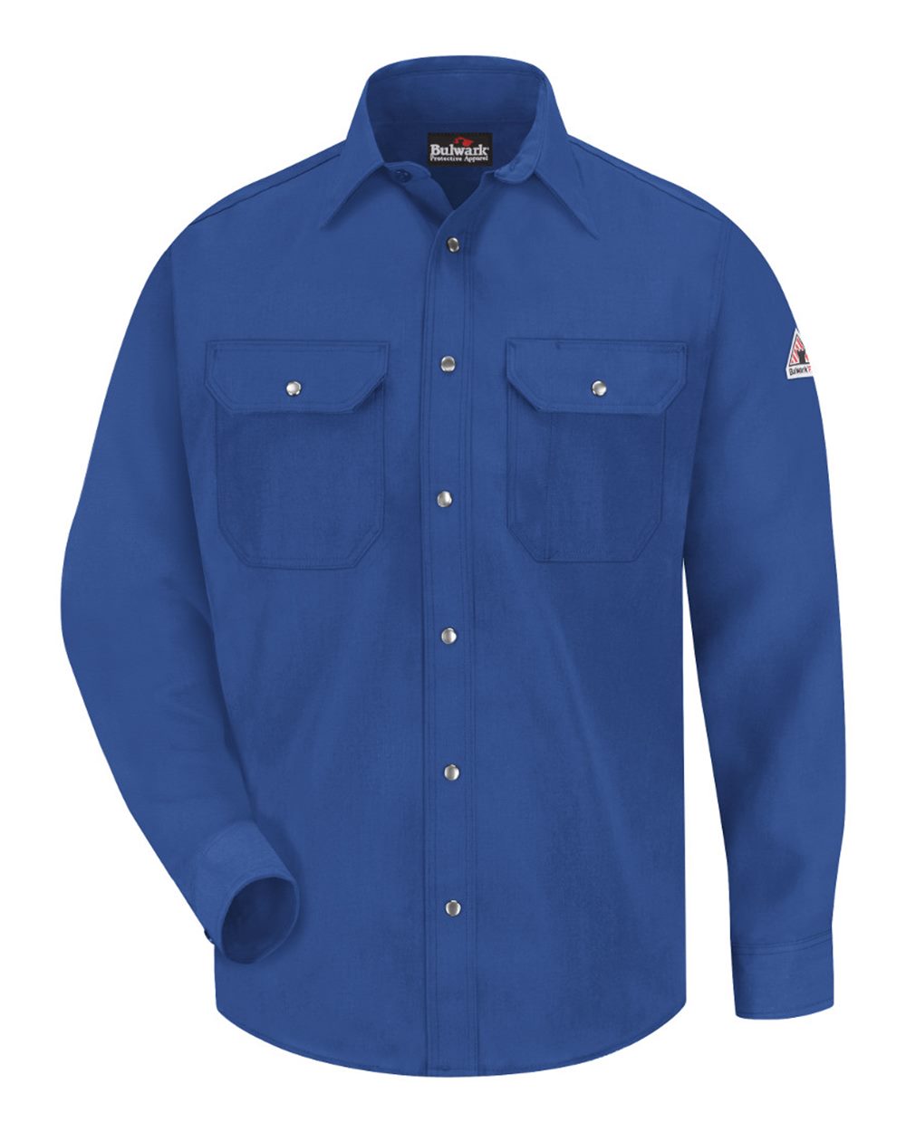 Bulwark Men's Tall Snap-Front Uniform Shirt - Nomex® IIIA 4.5 oz.. SNS2T - Royal Blue