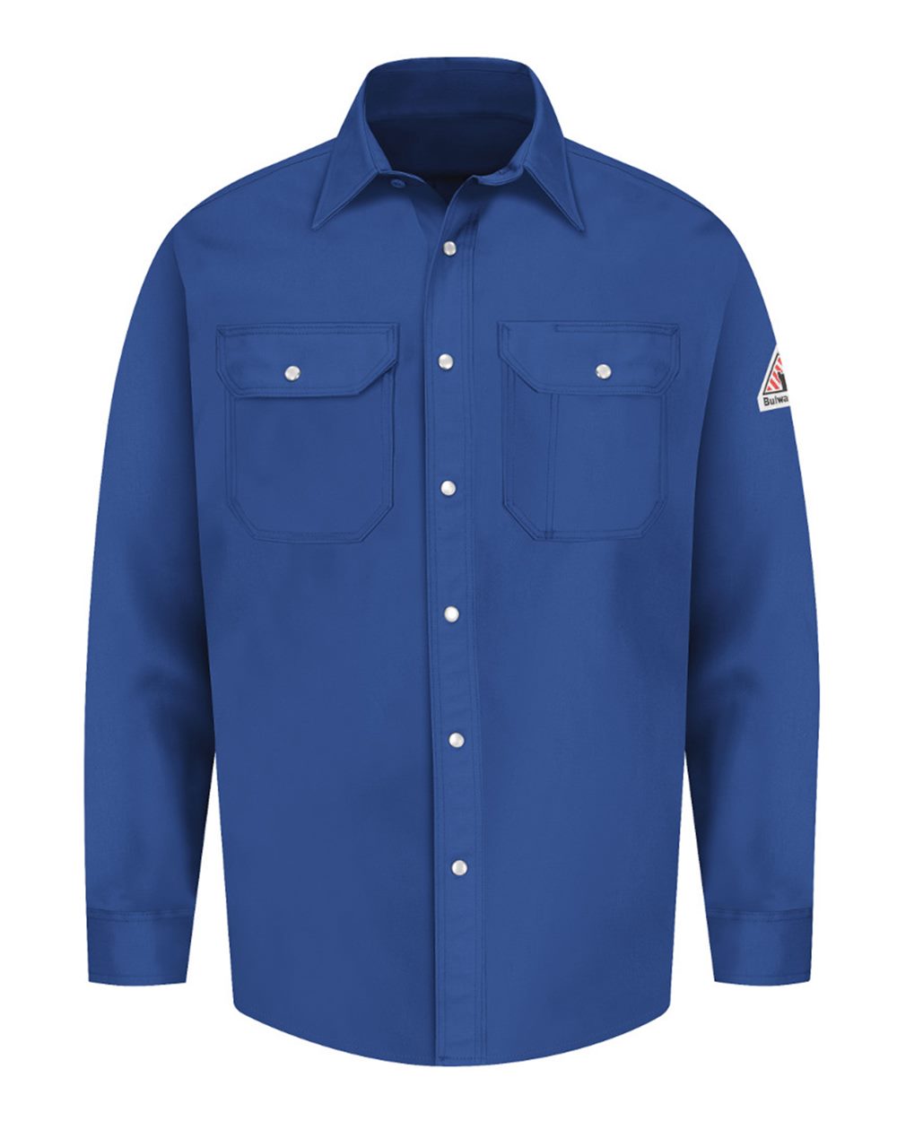 Bulwark Men's Snap-Front Uniform Shirt - EXCEL FR. SES2 - Royal Blue