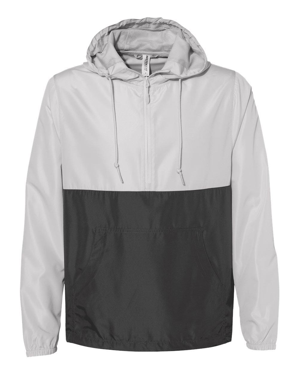 Independent Trading Co. Unisex Lightweight Quarter-Zip Windbreaker Pullover Jacket. EXP54LWP - Smoke/ Graphite