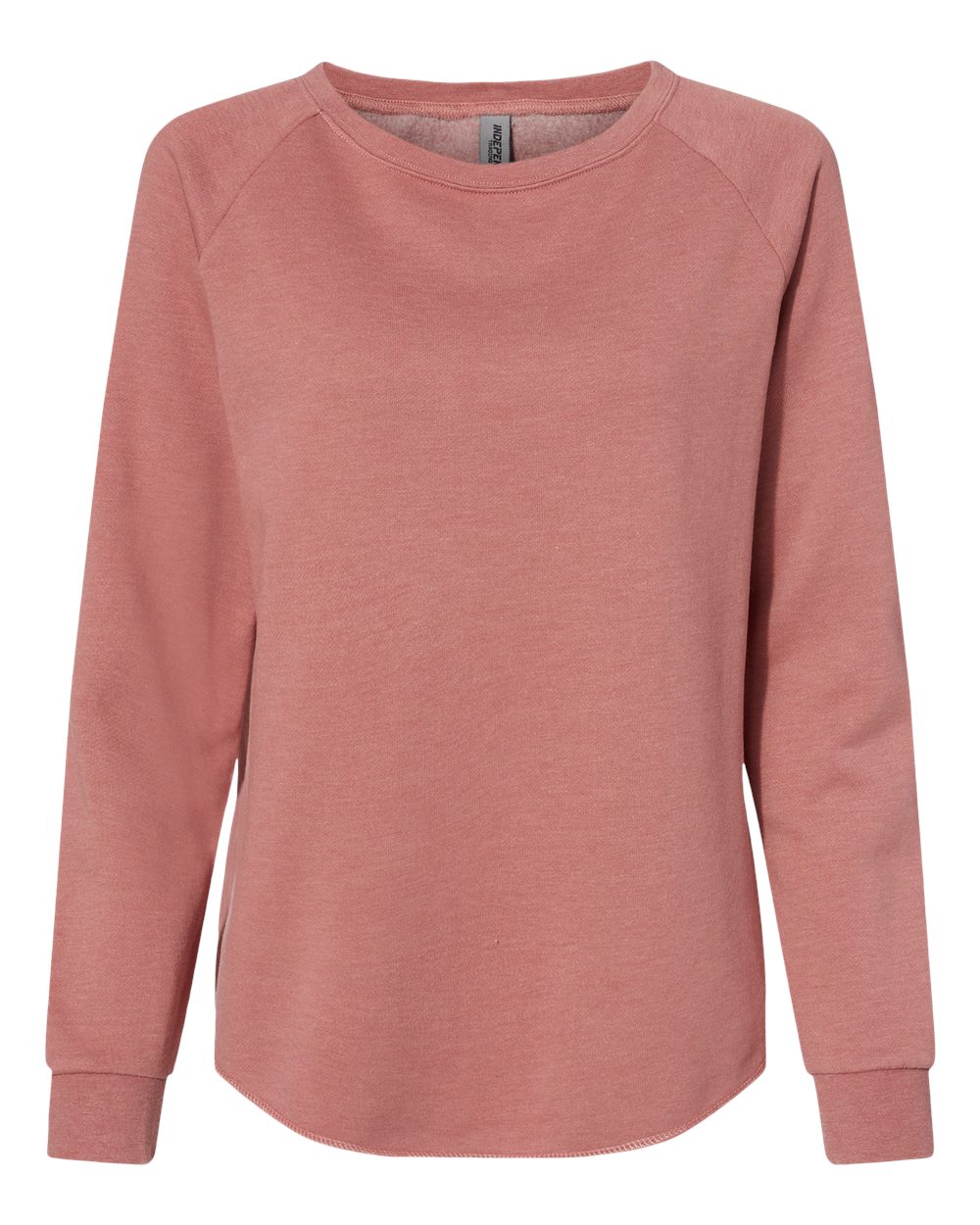 Independent Trading Co. Women's California Wave Wash Crewneck Sweatshirt. PRM2000 - Dusty Rose