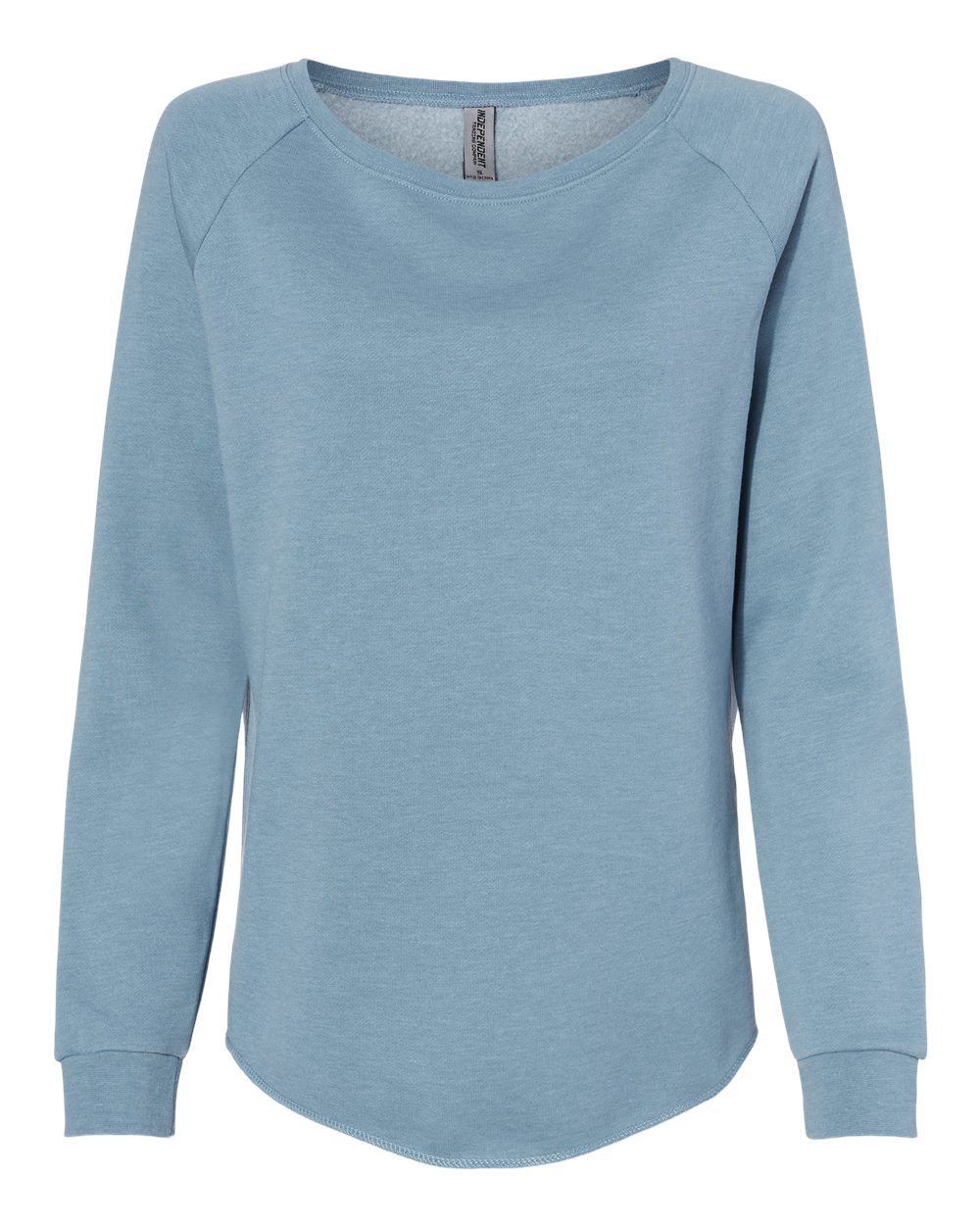 Independent Trading Co. Women's California Wave Wash Crewneck Sweatshirt. PRM2000 - Misty Blue