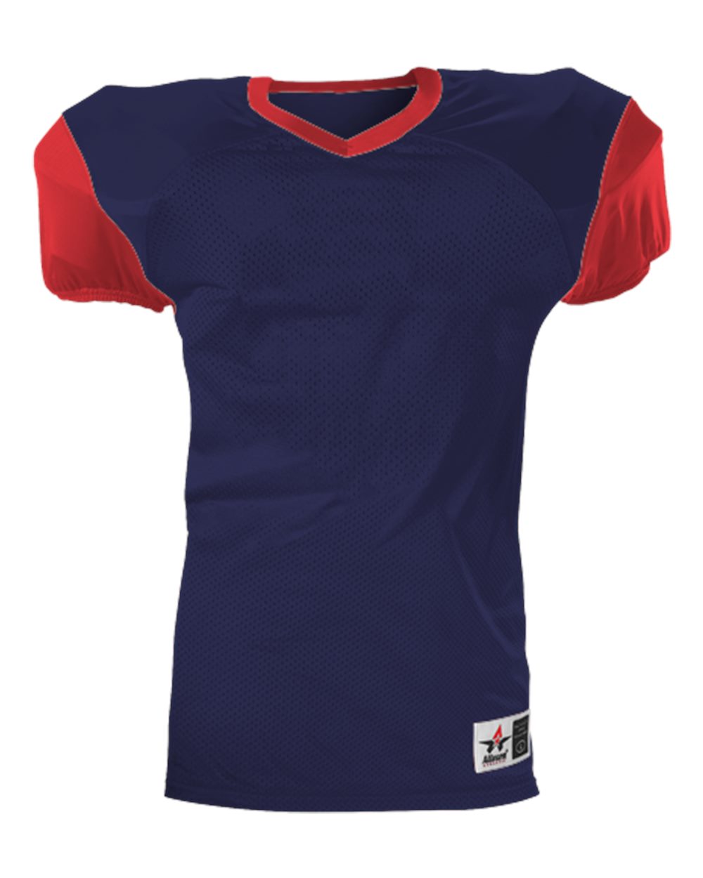 Alleson Athletic Youth Pro Game Football Jersey. 751Y - Navy/ Red