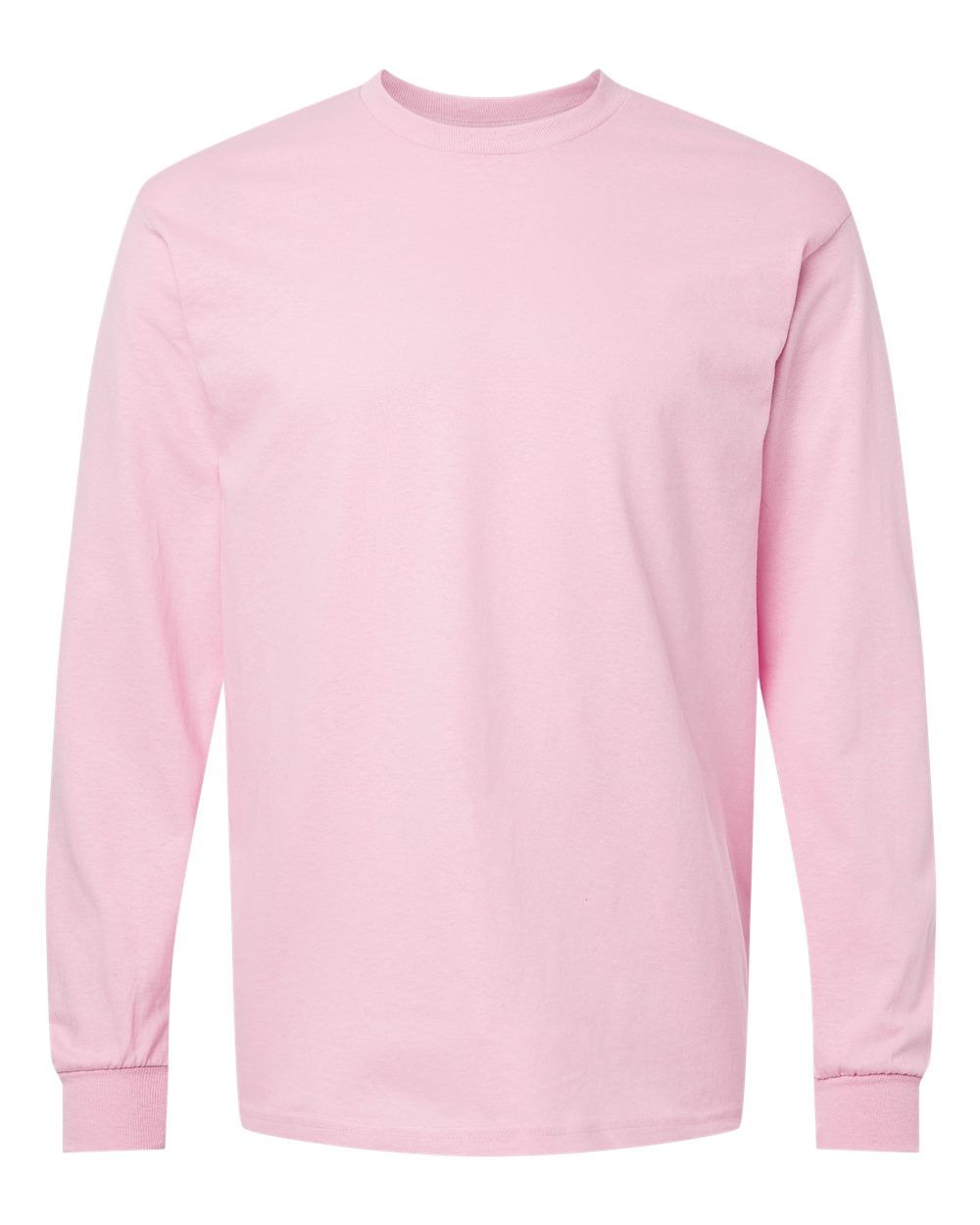 Gildan Unisex Heavy Cotton™ Long Sleeve T-Shirt. 5400 - Light Pink