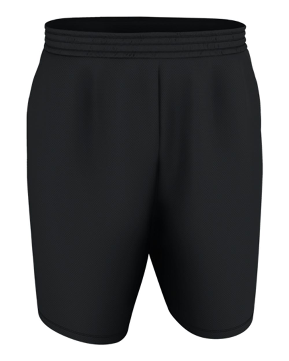 Alleson Athletic Men's Blank Game Shorts. A205BA - Black/ Red