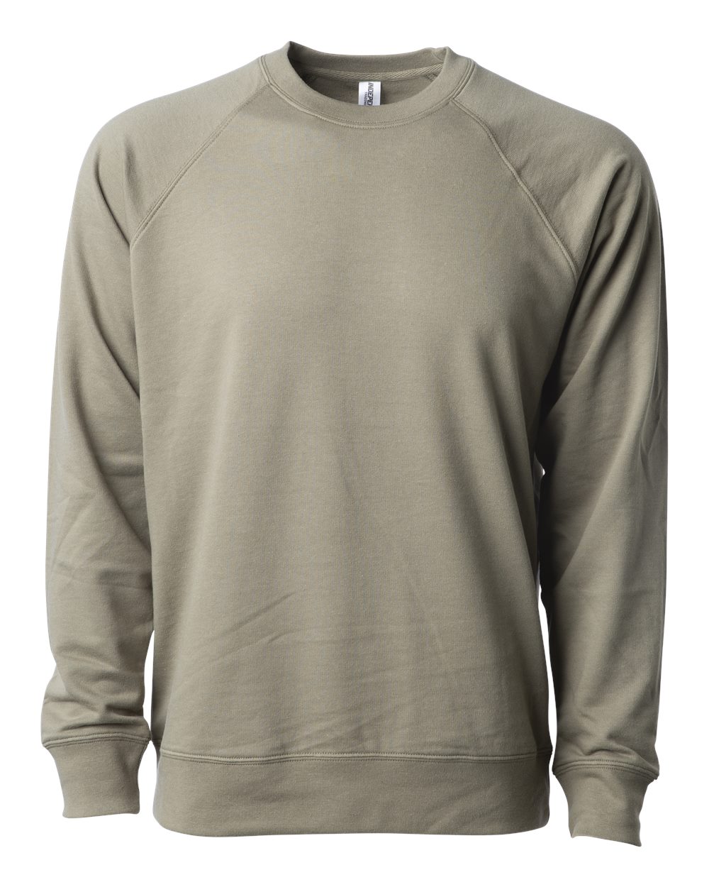 Independent Trading Co. Unisex Icon Lightweight Loopback Terry Crewneck Sweatshirt. SS1000C - Olive