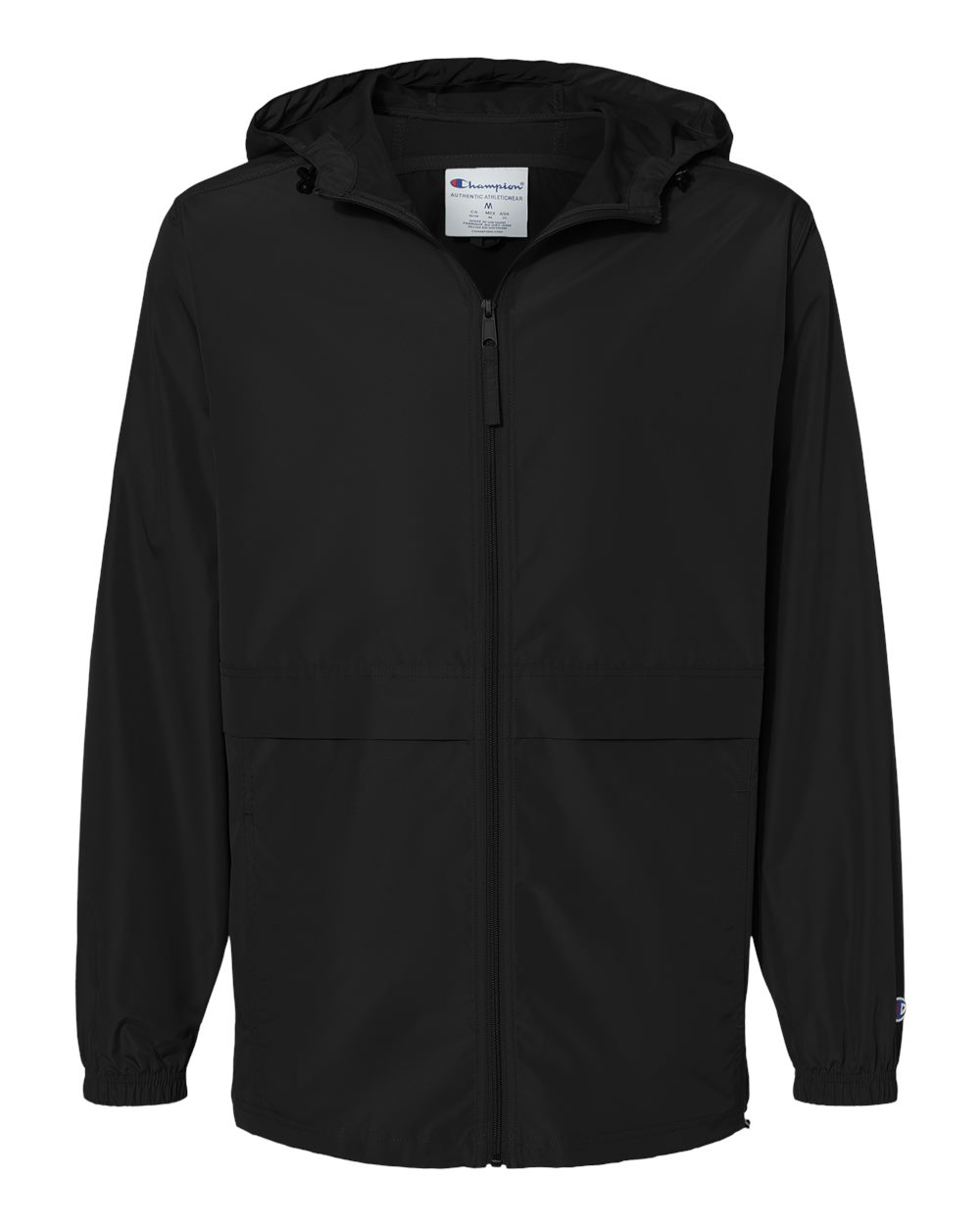 Champion Unisex Full-Zip Anorak Jacket. CO125 - Black