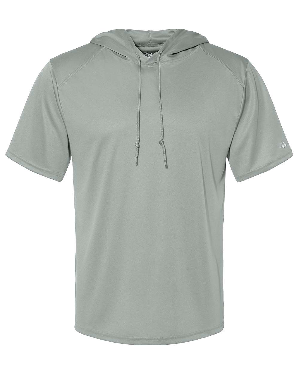 Badger Men's B-Core Hooded T-Shirt. 4123 - Silver