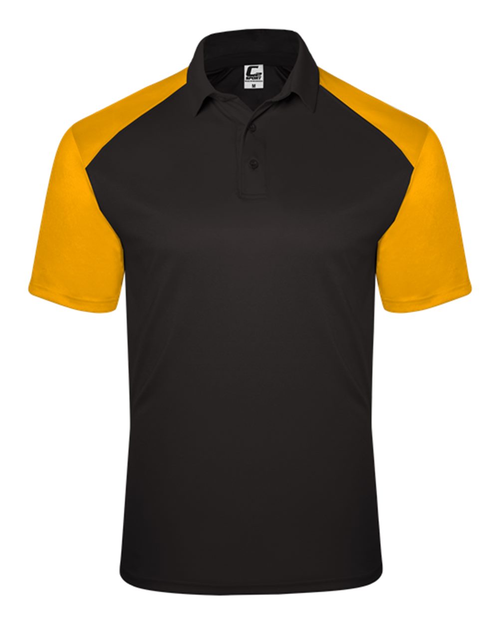 C2 Sport Men's Sport Polo. 5903 - Black/ Gold