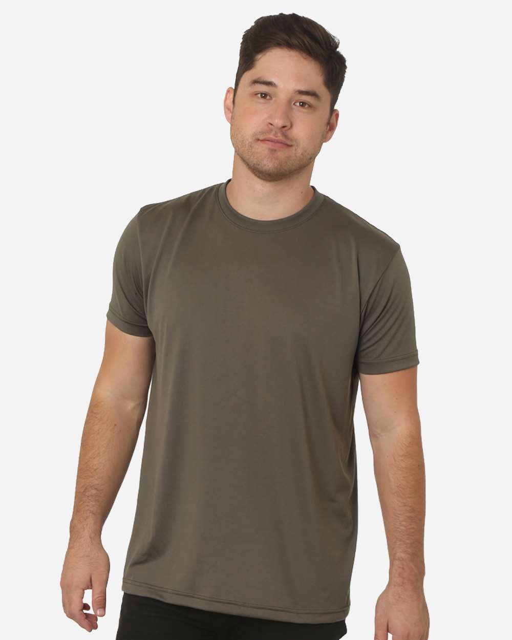 Bayside Unisex USA-Made Performance T-Shirt. 5300 - Military Green