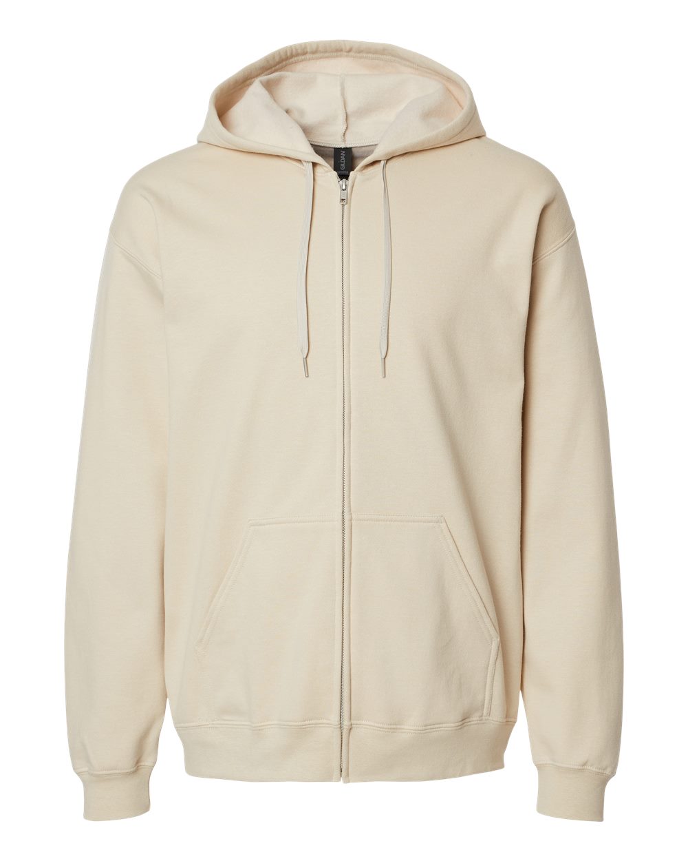 Gildan Unisex Softstyle® Midweight Full-Zip Hooded Sweatshirt. SF600 - Sand