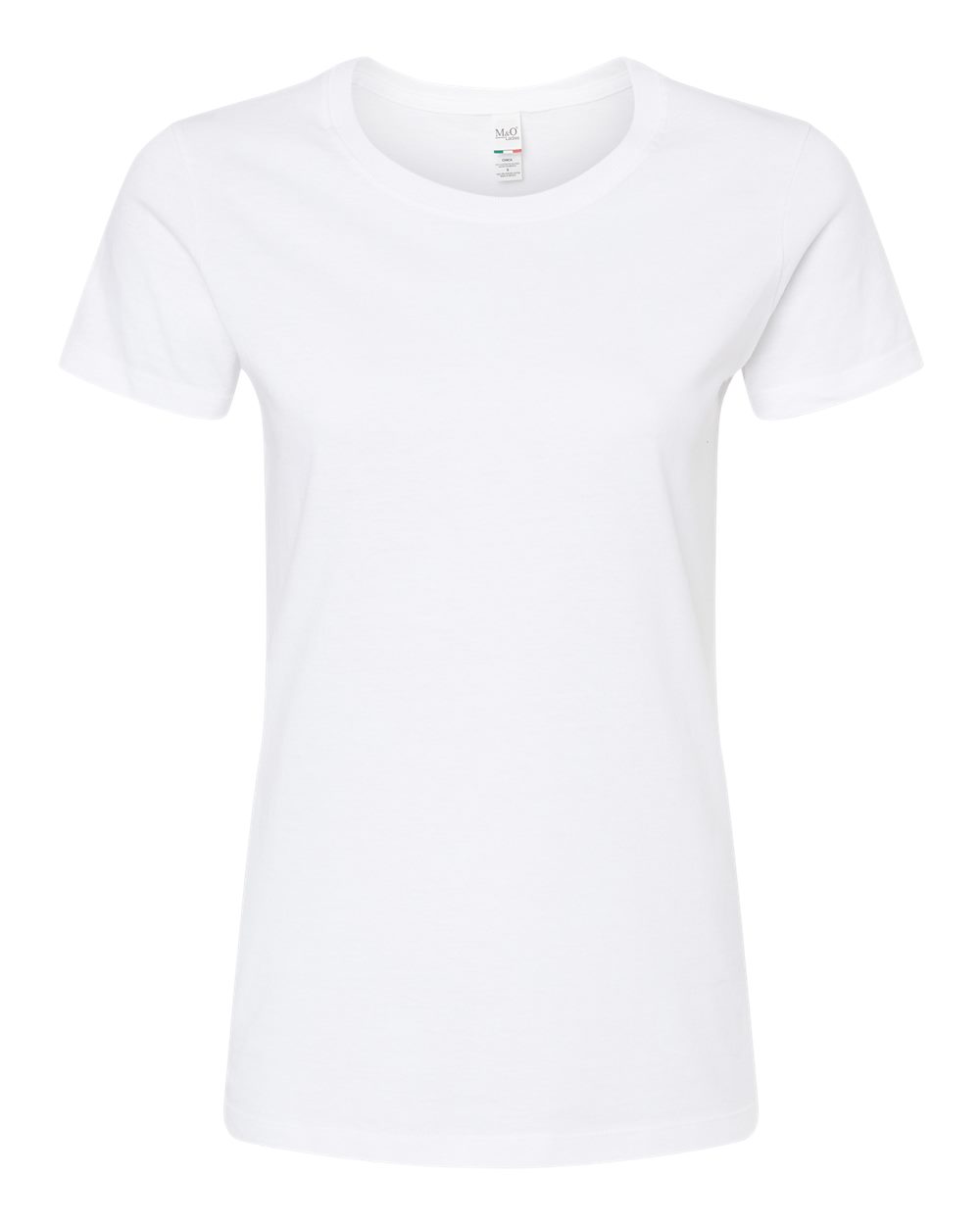 M&O Women's Gold Soft Touch T-Shirt. 4810 - White