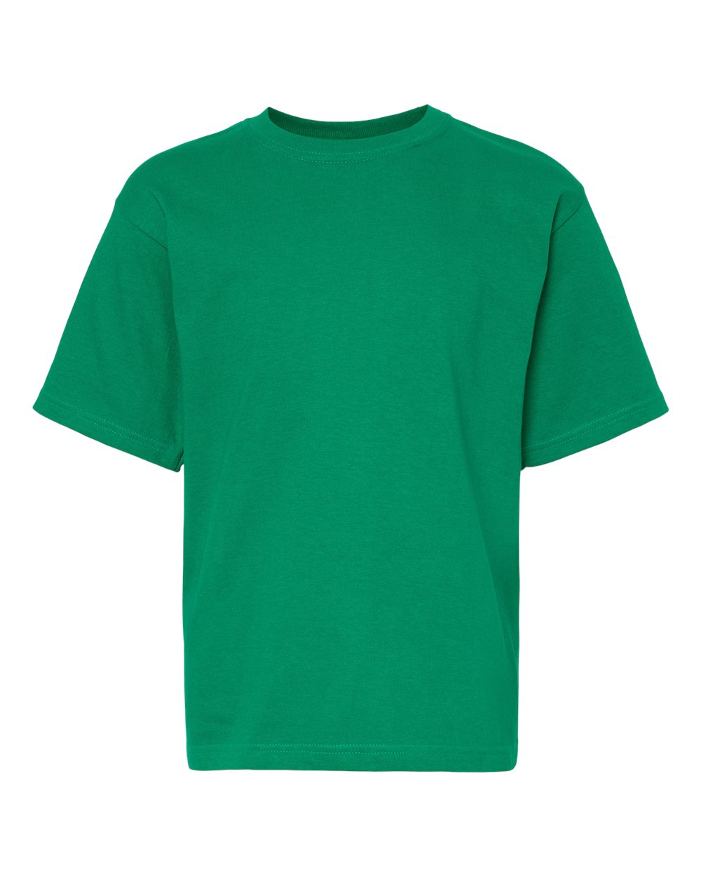 M&O Youth Gold Soft Touch T-Shirt. 4850 - Fine Kelly Green