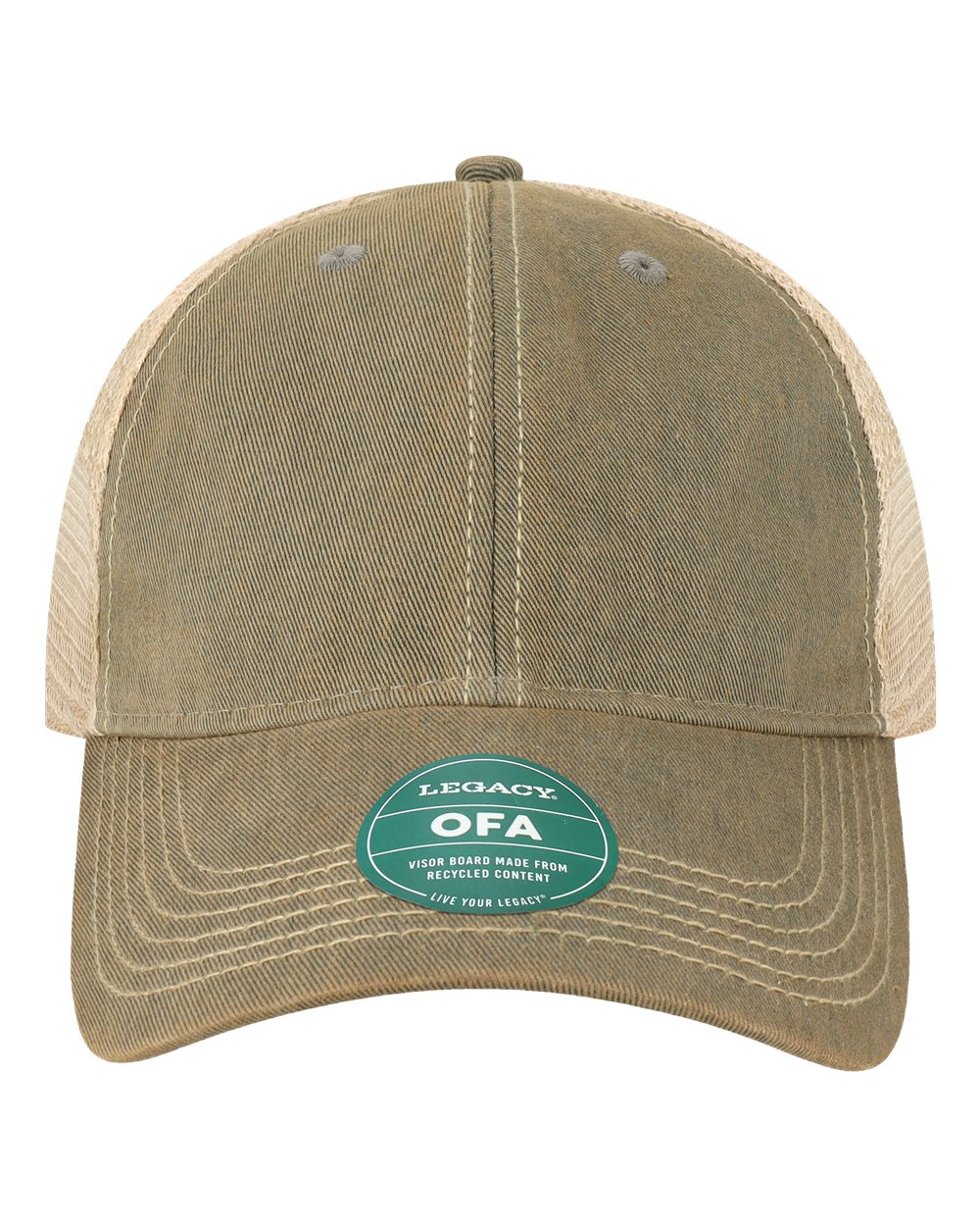 LEGACY Old Favorite Trucker Cap. OFA - Grey/ Khaki
