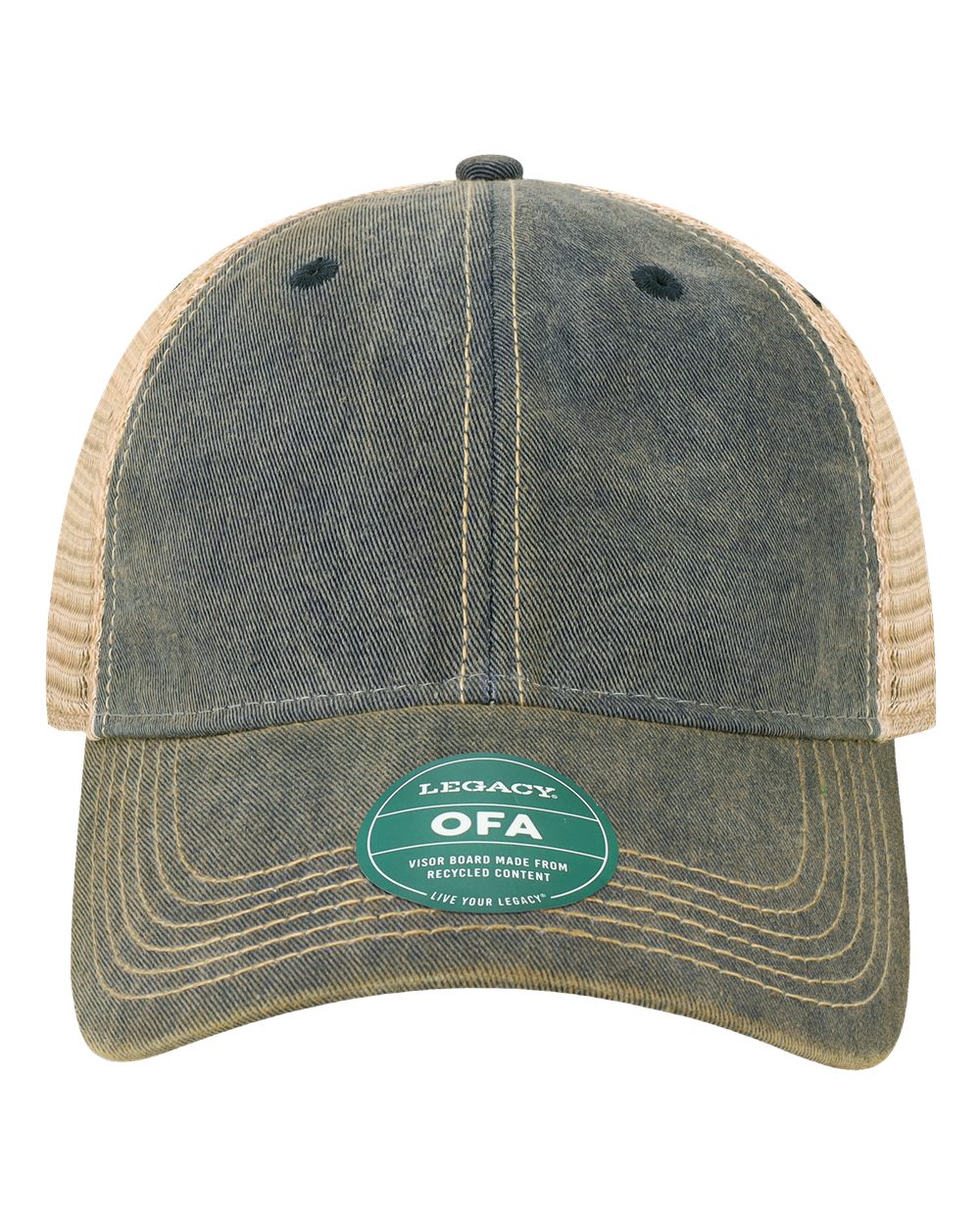 LEGACY Old Favorite Trucker Cap. OFA - Navy/ Khaki