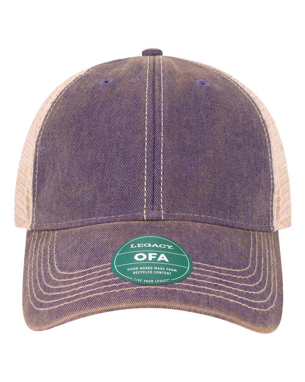 LEGACY Old Favorite Trucker Cap. OFA - Purple/ Khaki