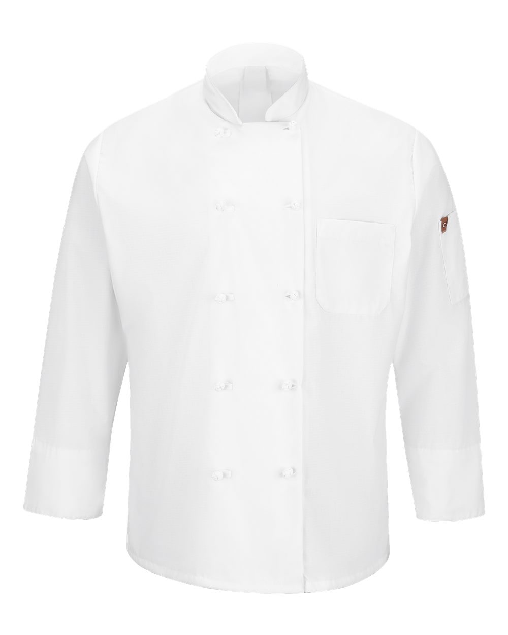 Chef Designs Mimix™ Ten Knot Button Chef Coat with OilBlok. 044X - White
