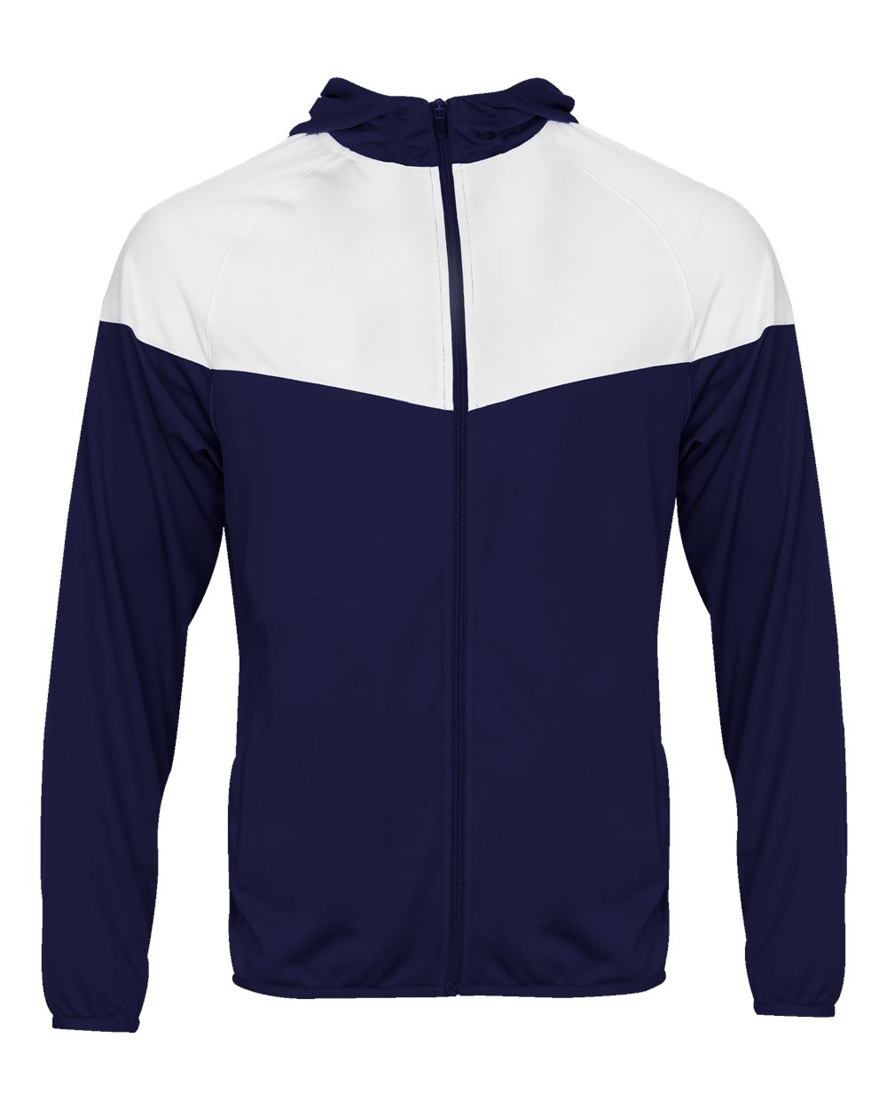 Badger Youth Sprint Outer-Core Jacket. 2722 - Navy/ White