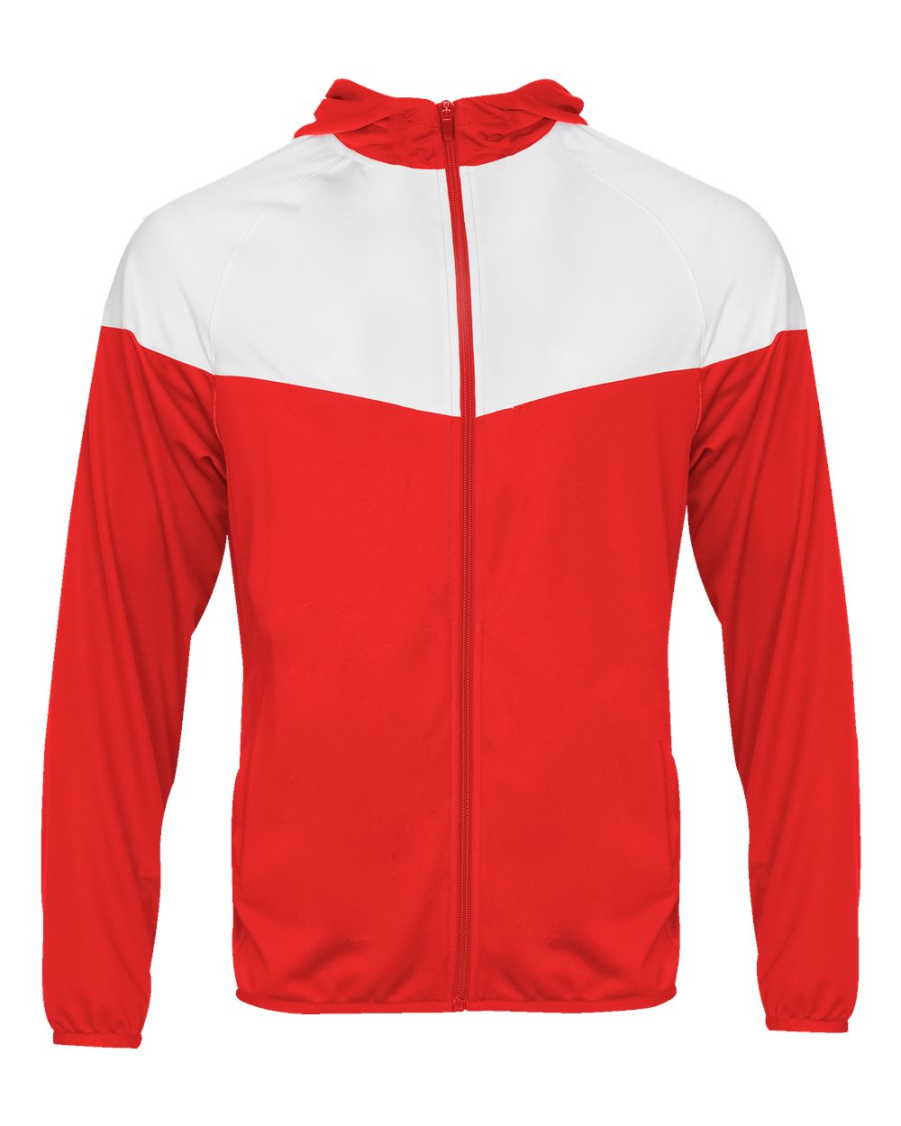 Badger Youth Sprint Outer-Core Jacket. 2722 - Red/ White