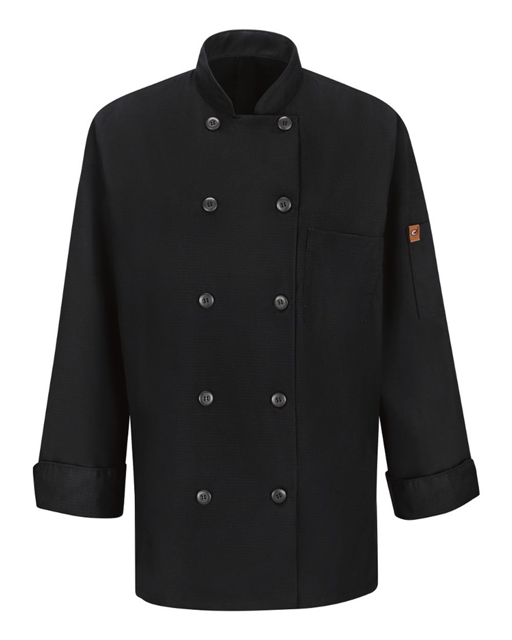 Chef Designs Women's Mimix™ Chef Coat with OilBlok. 041X - Black