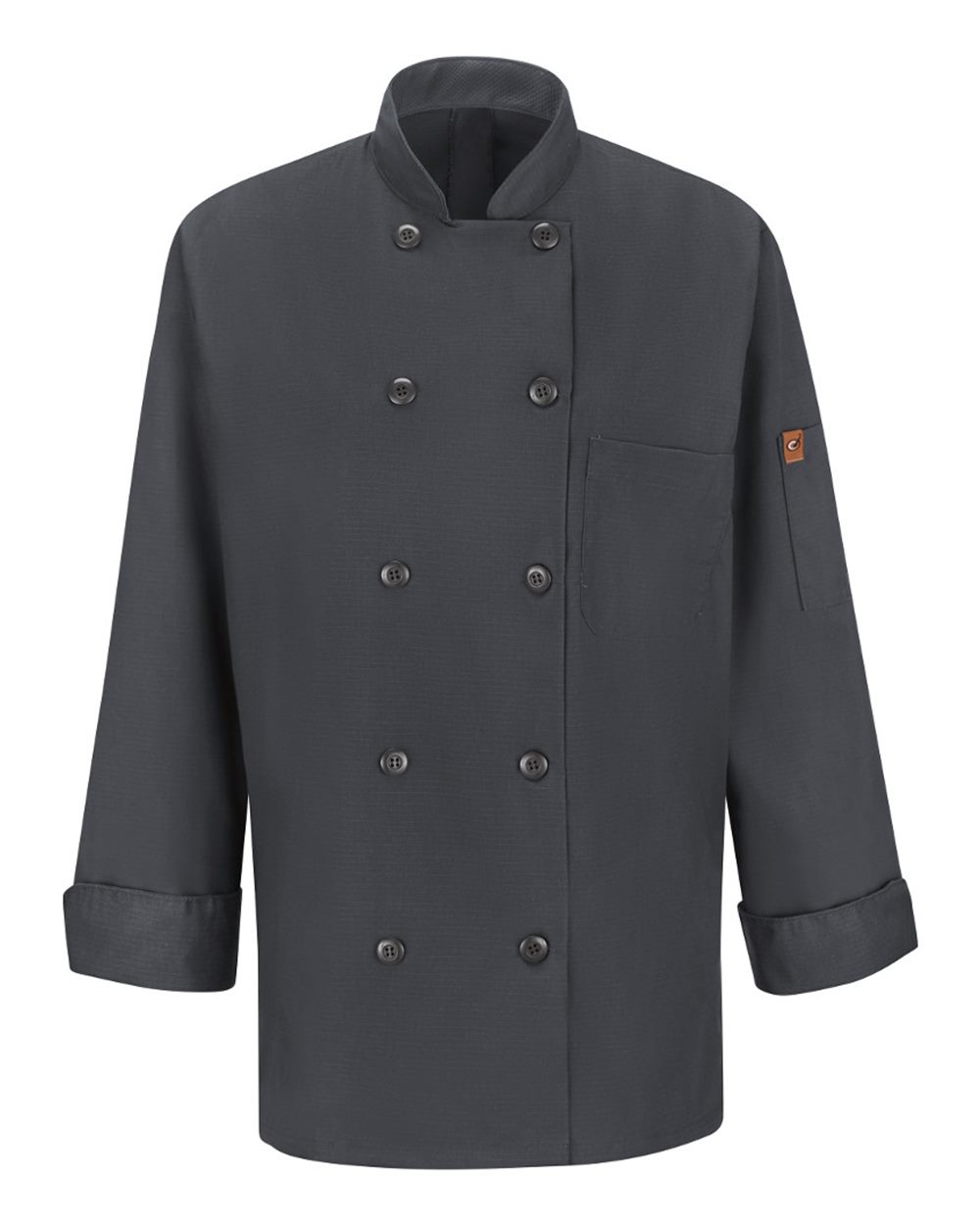Chef Designs Women's Mimix™ Chef Coat with OilBlok. 041X - Charcoal