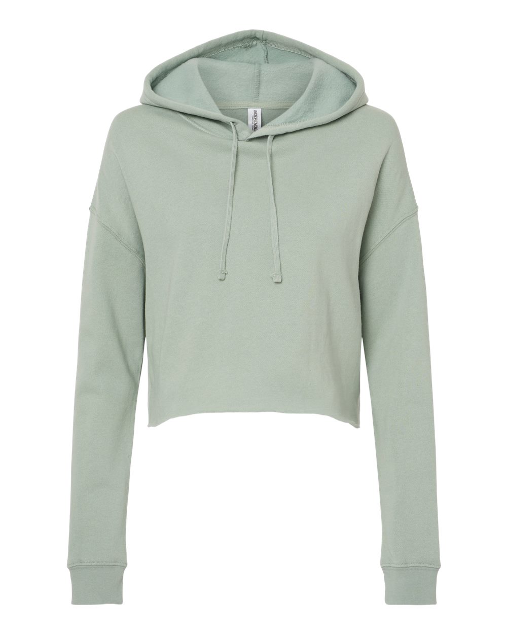 Independent Trading Co. Women’s Lightweight Crop Hooded Sweatshirt. AFX64CRP - Sage