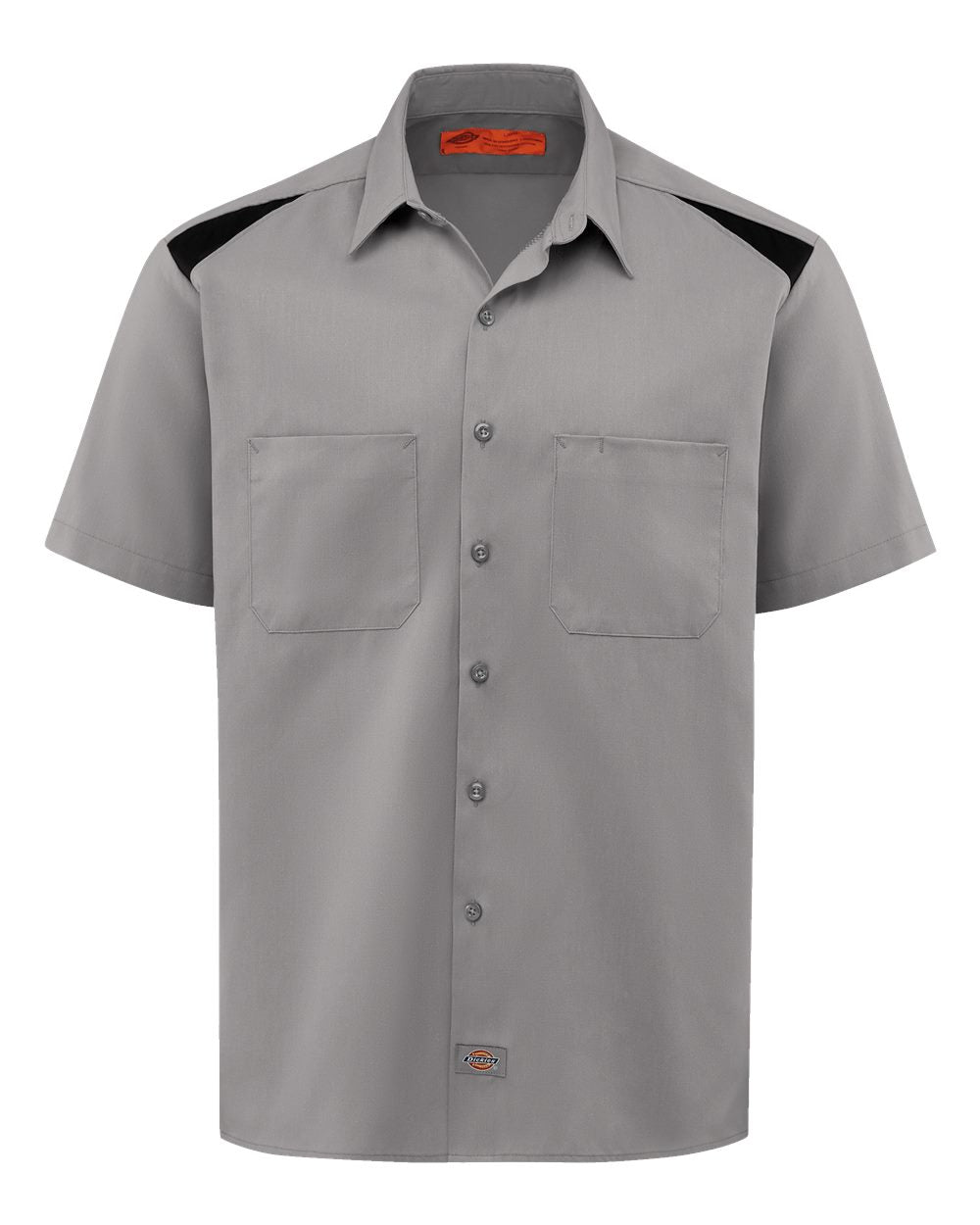 Dickies Men's Tall Short Sleeve Performance Team Shirt. 05T - Smoke/ Black