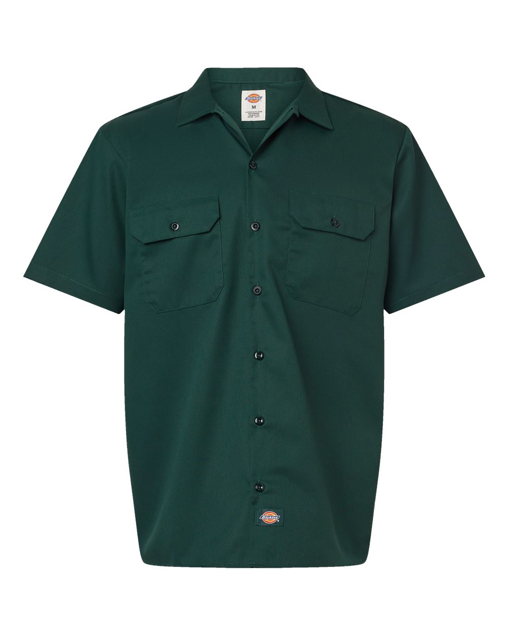 Dickies Men's Short Sleeve Work Shirt. 2574 - Hunter Green