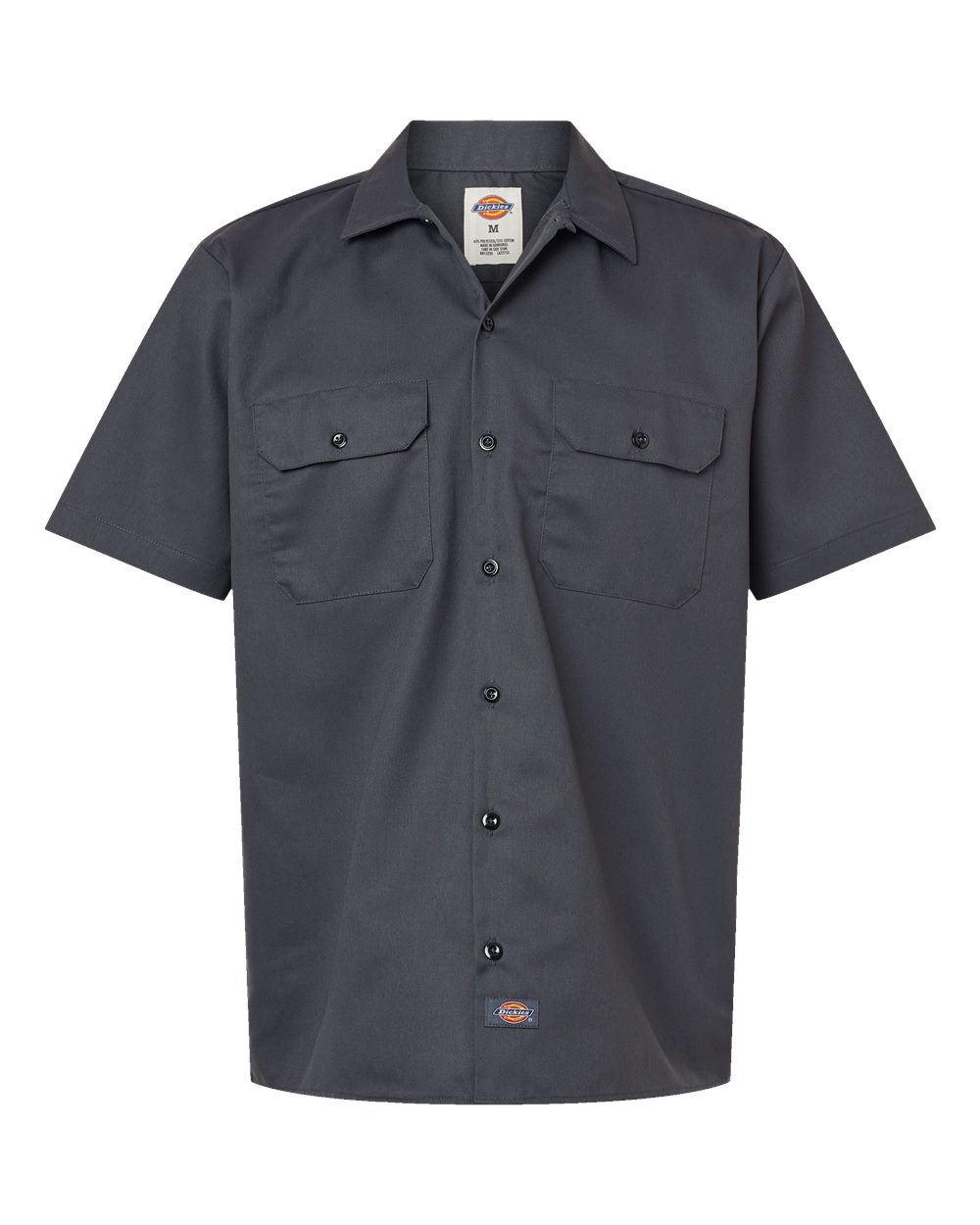 Dickies Men's Tall Short Sleeve Work Shirt. 2574T - Charcoal