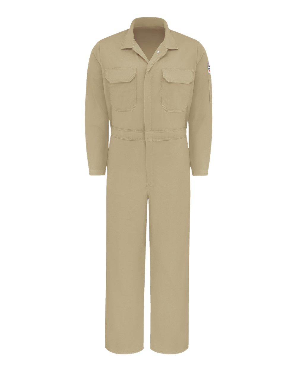 Bulwark Men's Tall Premium Coverall - EXCEL FR® ComforTouch® - 7 oz.. CLB2T - Khaki