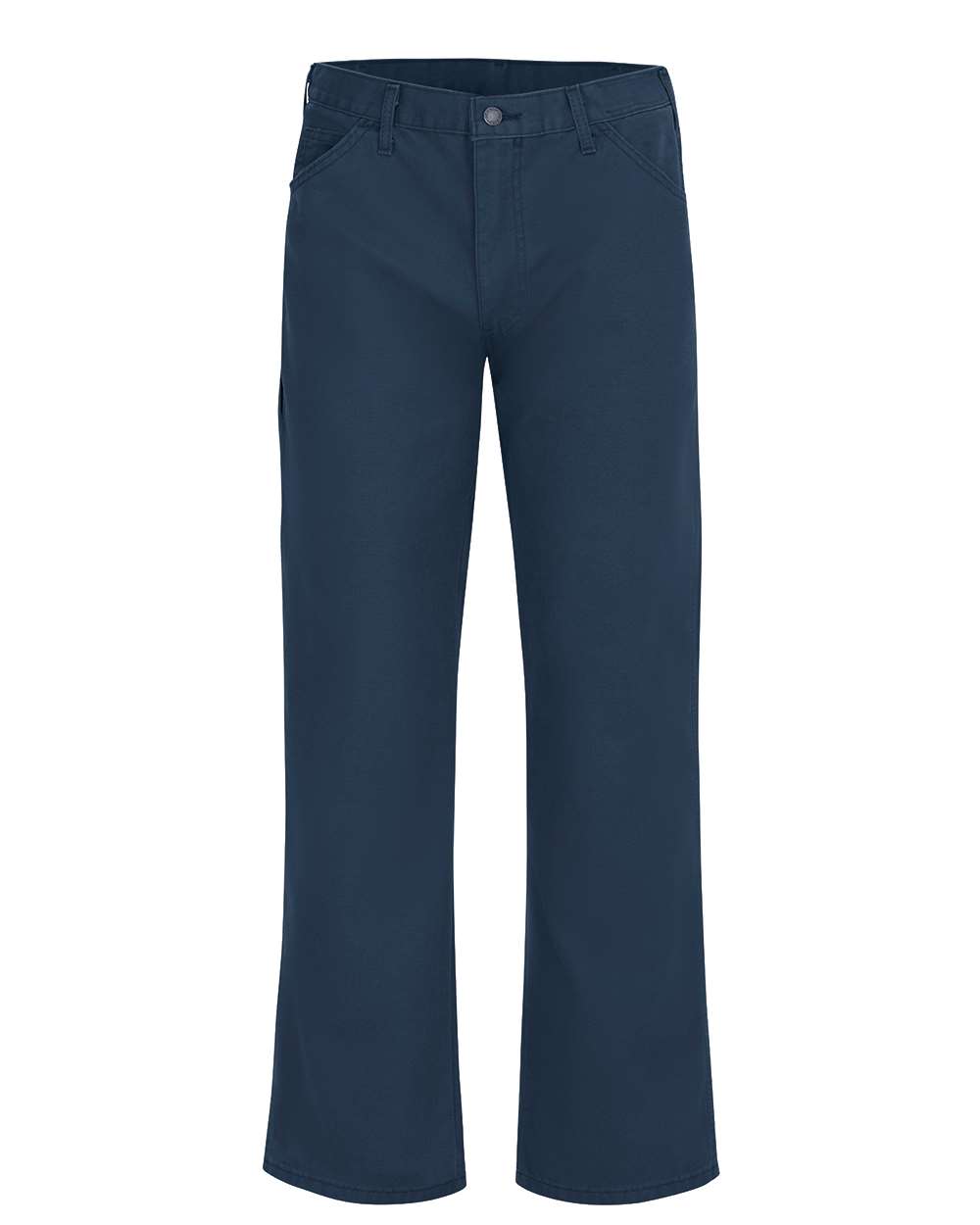 Dickies Men's Industrial Duck Carpenter Jeans. LU23 - Navy - Unhemmed