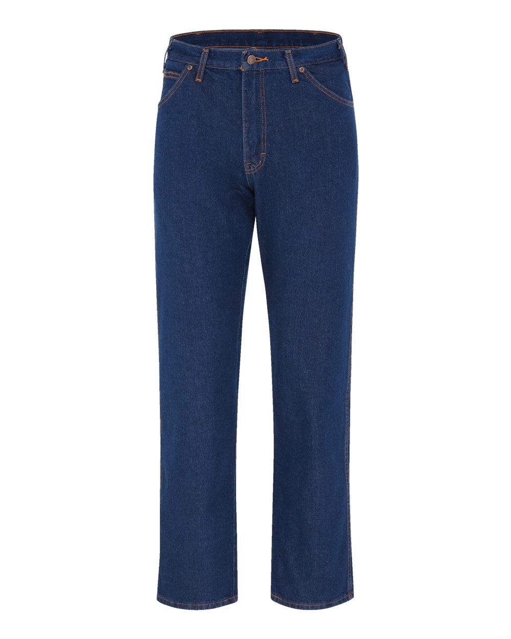 Dickies Men's Extended Sizes Straight 5-Pocket Jeans. 9333EXT - Rinsed Indigo Rigid - 32I