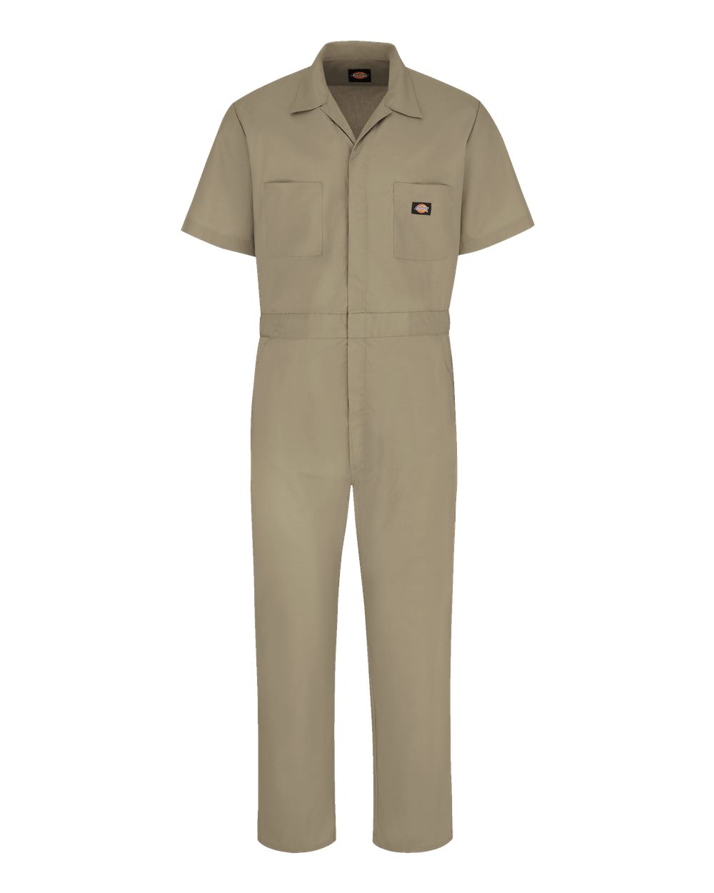 Dickies Men's Tall Short Sleeve Coverall. 3339T - Khaki