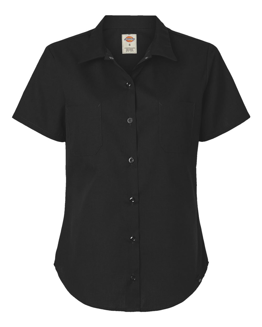 Dickies Women's Industrial Short Sleeve Work Shirt. 5350 - Black