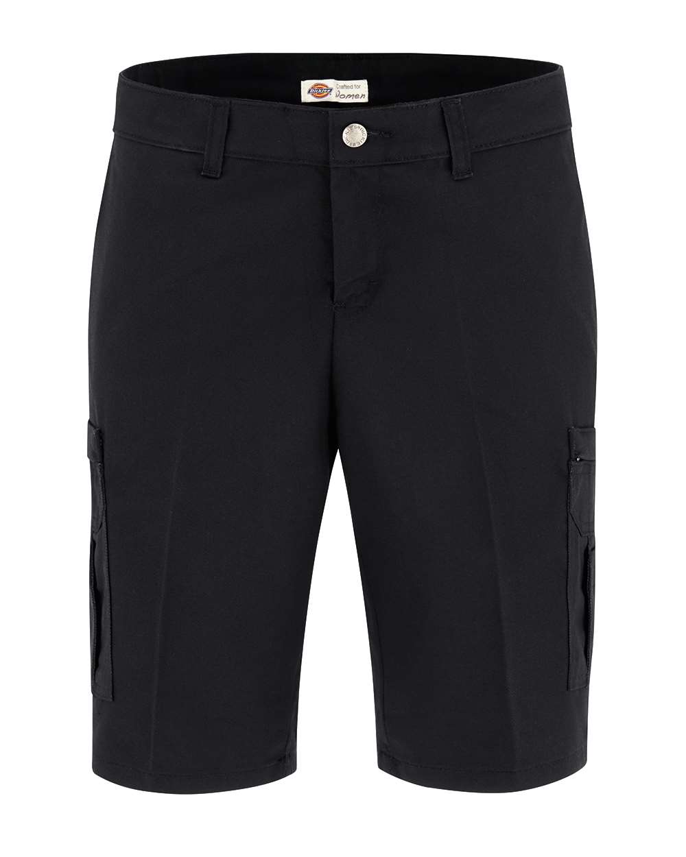 Dickies Women's Industrial Cotton Cargo Shorts. FR33 - Black