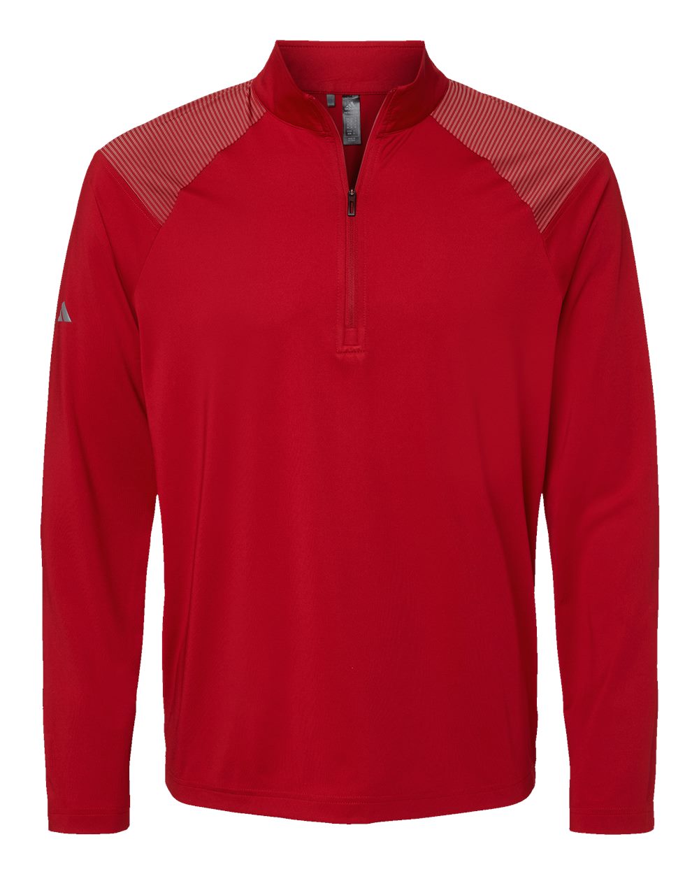 Adidas Men's Ultimate365 Lightweight Shoulder Stripe Quarter-Zip Pullover. A520 - Team Power Red