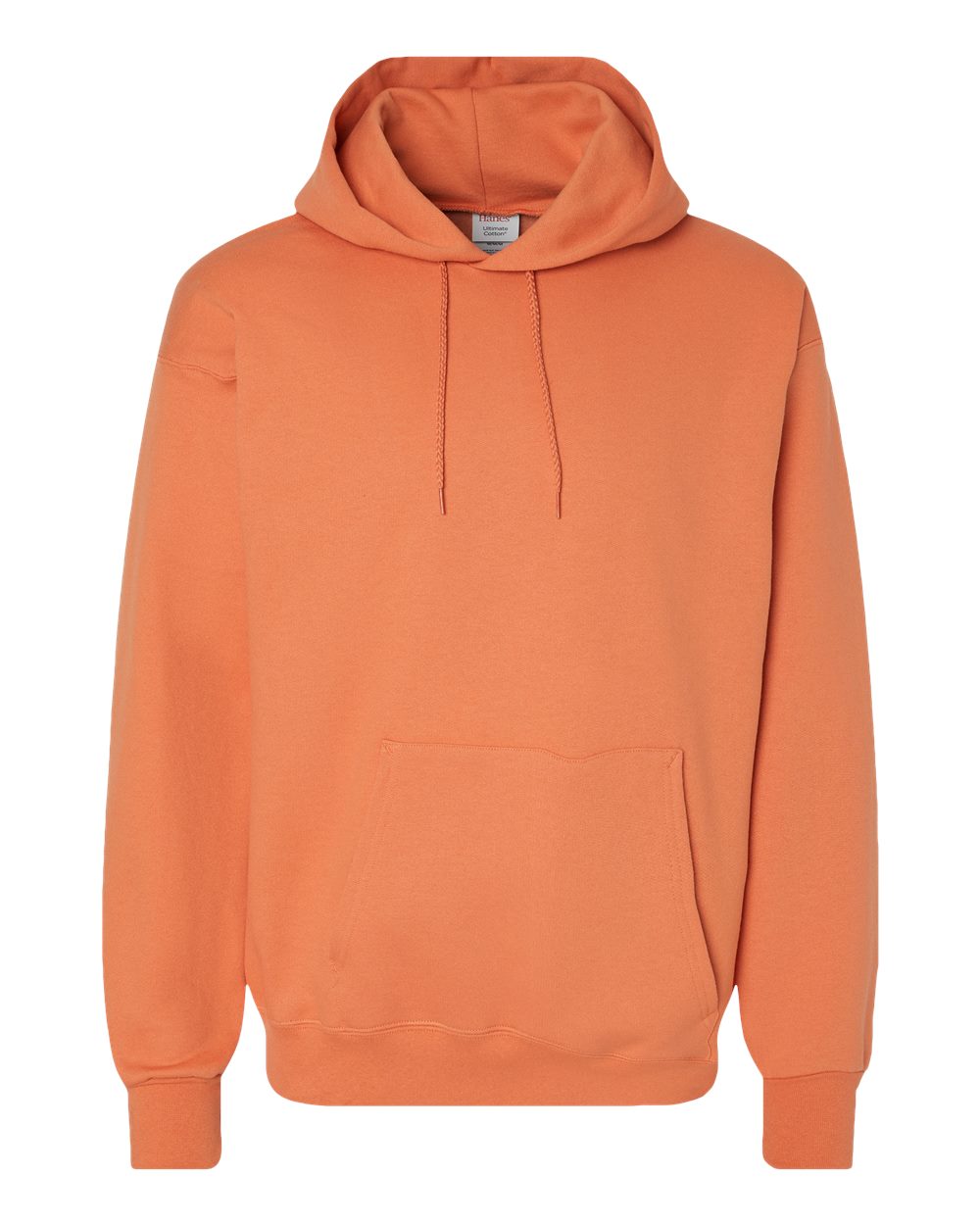 Hanes Unisex Ultimate Cotton® Hooded Sweatshirt. F170 - Pumpkin