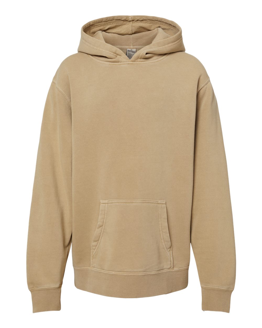 Independent Trading Co. Youth Midweight Pigment-Dyed Hooded Sweatshirt. PRM1500Y - Pigment Sandstone