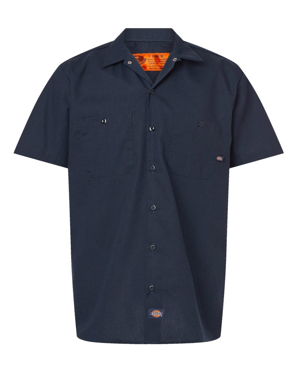 Dickies Men's Tall Industrial Short Sleeve Work Shirt. S535T - Dark Navy