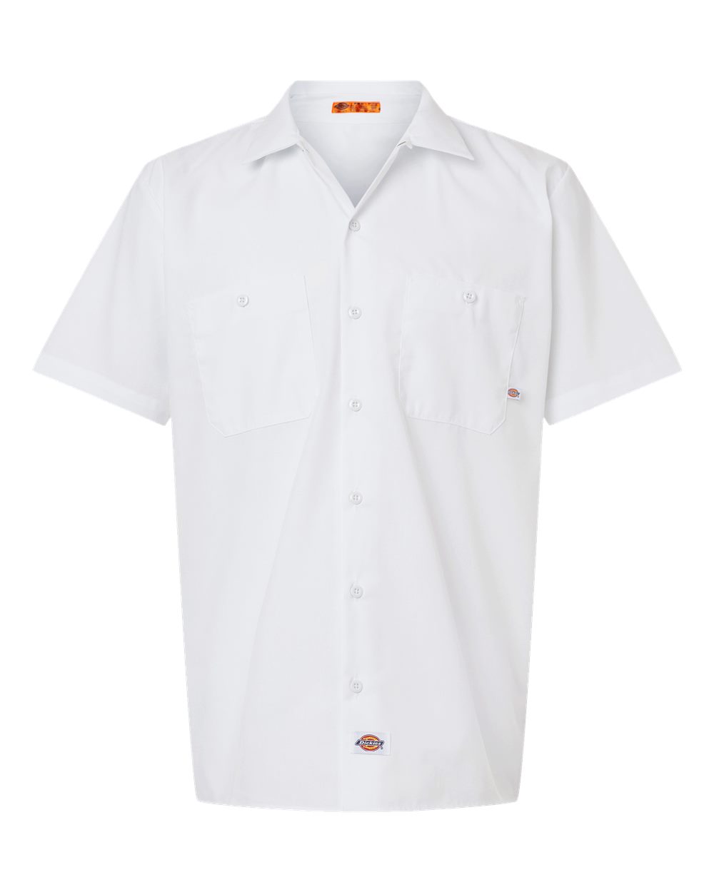 Dickies Men's Tall Industrial Short Sleeve Work Shirt. S535T - White