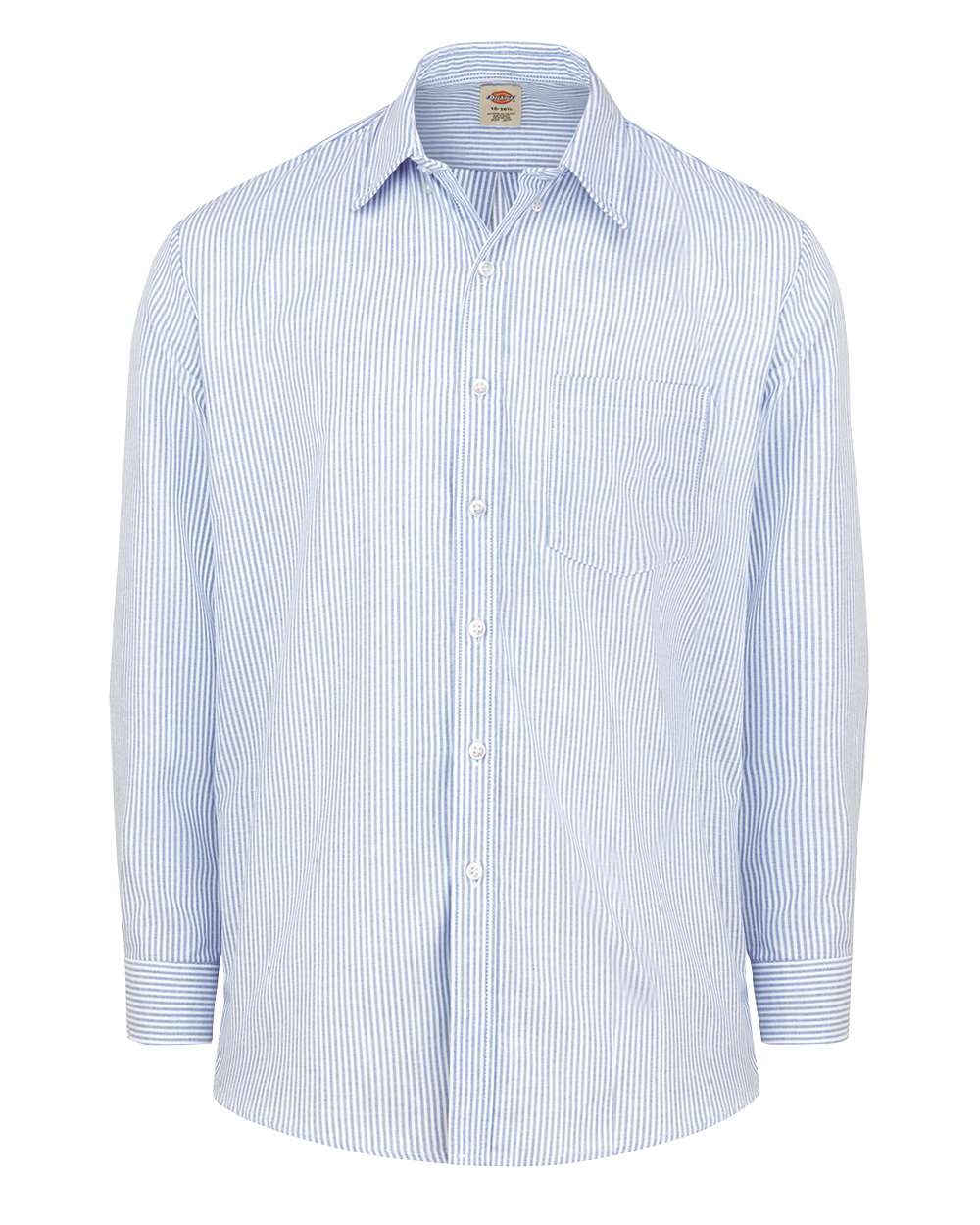 Dickies Men's Oxford Shirt. SSS36 - Blue/ White Stripe