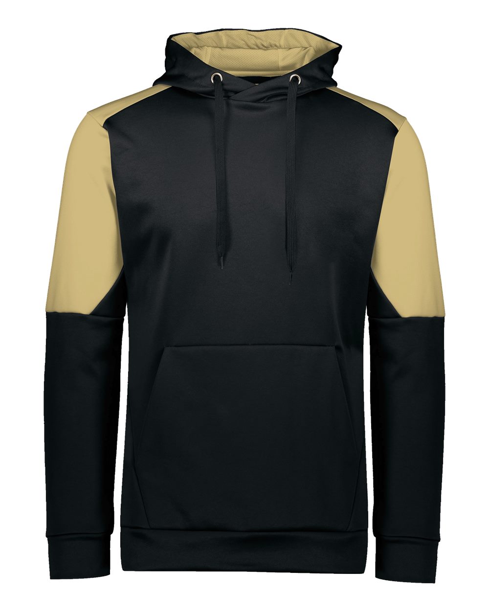 Holloway Unisex Blue Chip Hooded Sweatshirt. 222540 - Black/ Vegas Gold