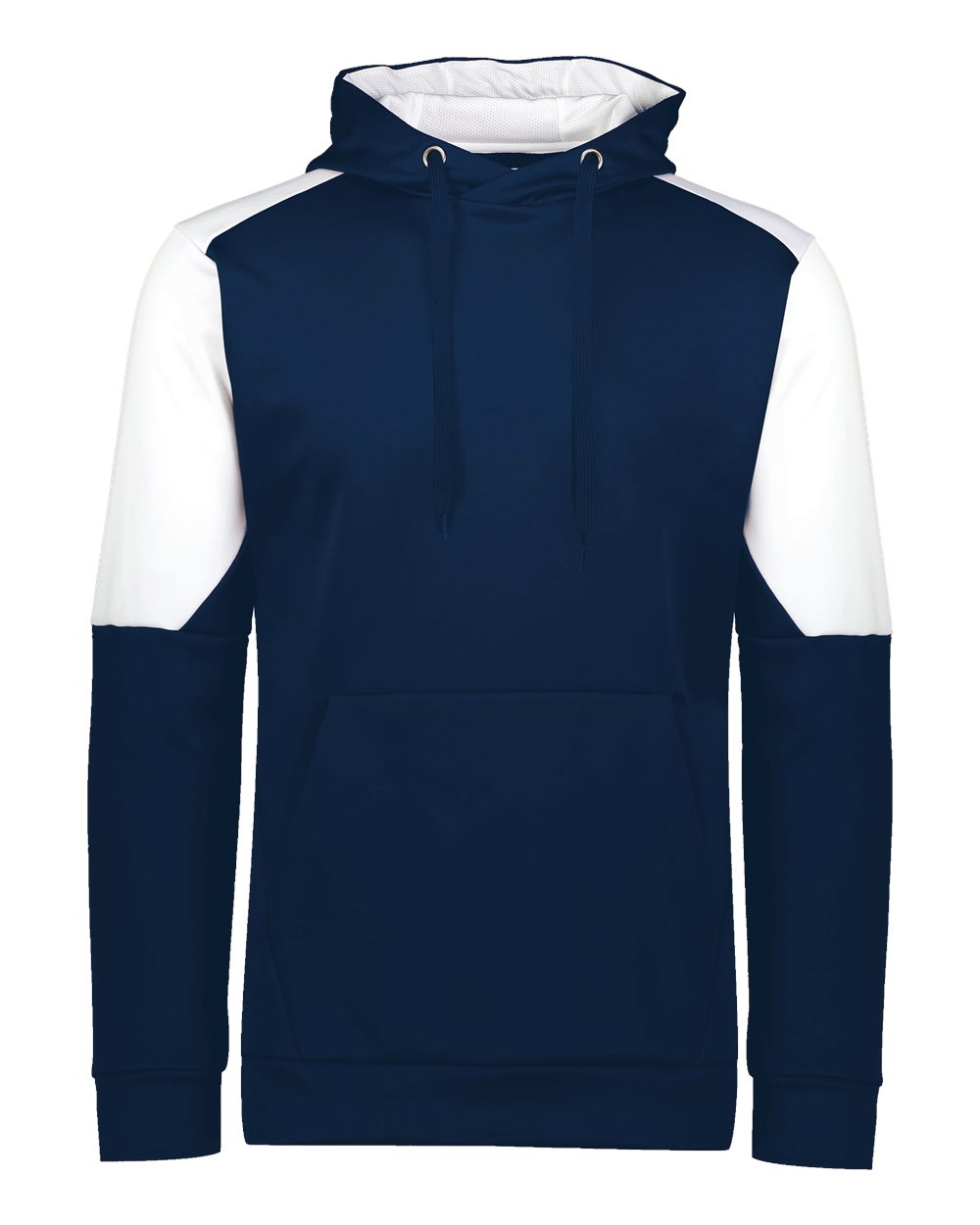 Holloway Unisex Blue Chip Hooded Sweatshirt. 222540 - Navy/ White