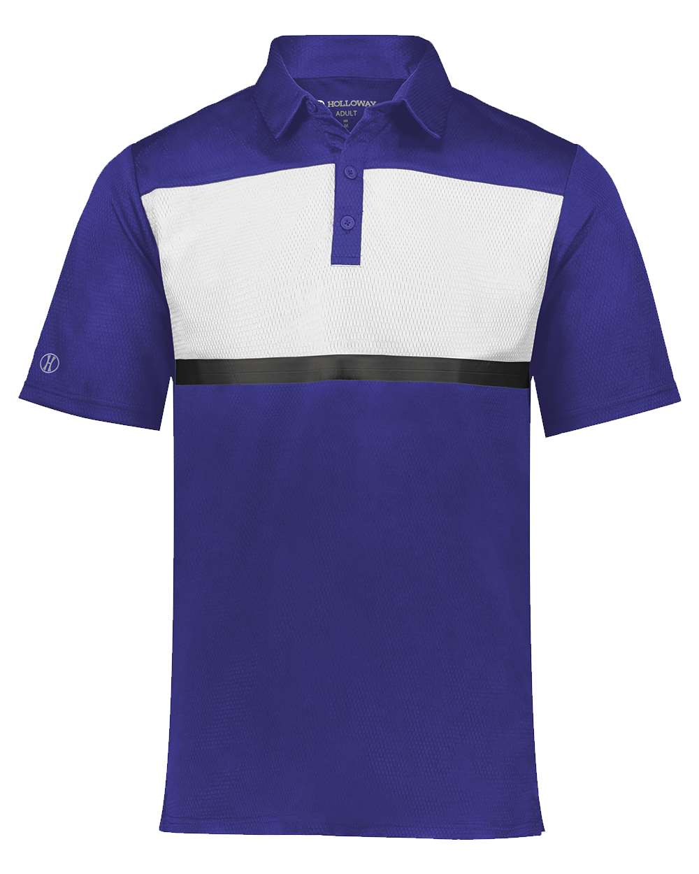 Holloway Men's Dry-Excel™ Prism Bold Polo. 222576 - Purple/ White