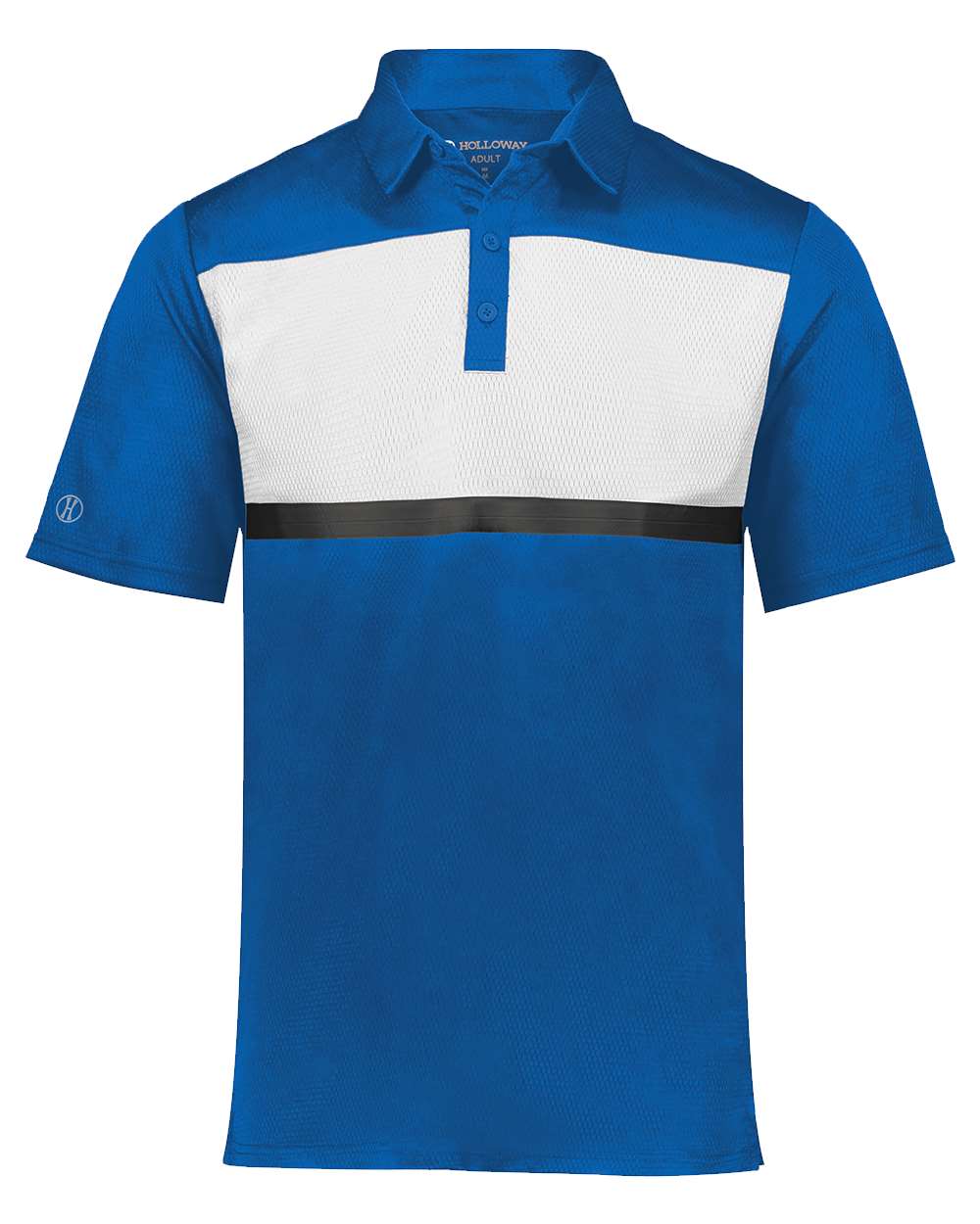 Holloway Men's Dry-Excel™ Prism Bold Polo. 222576 - Royal/ White