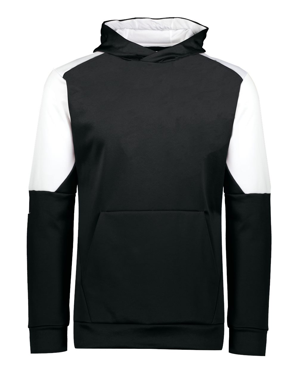 Holloway Youth Blue Chip Hooded Sweatshirt. 222640 - Black/ White
