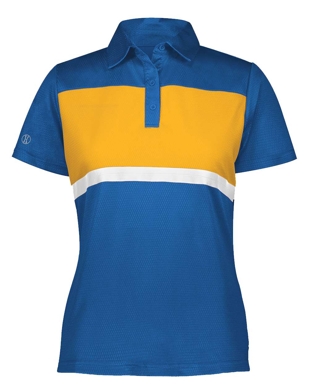 Holloway Women's Prism Bold Polo. 222776 - Royal/ Gold
