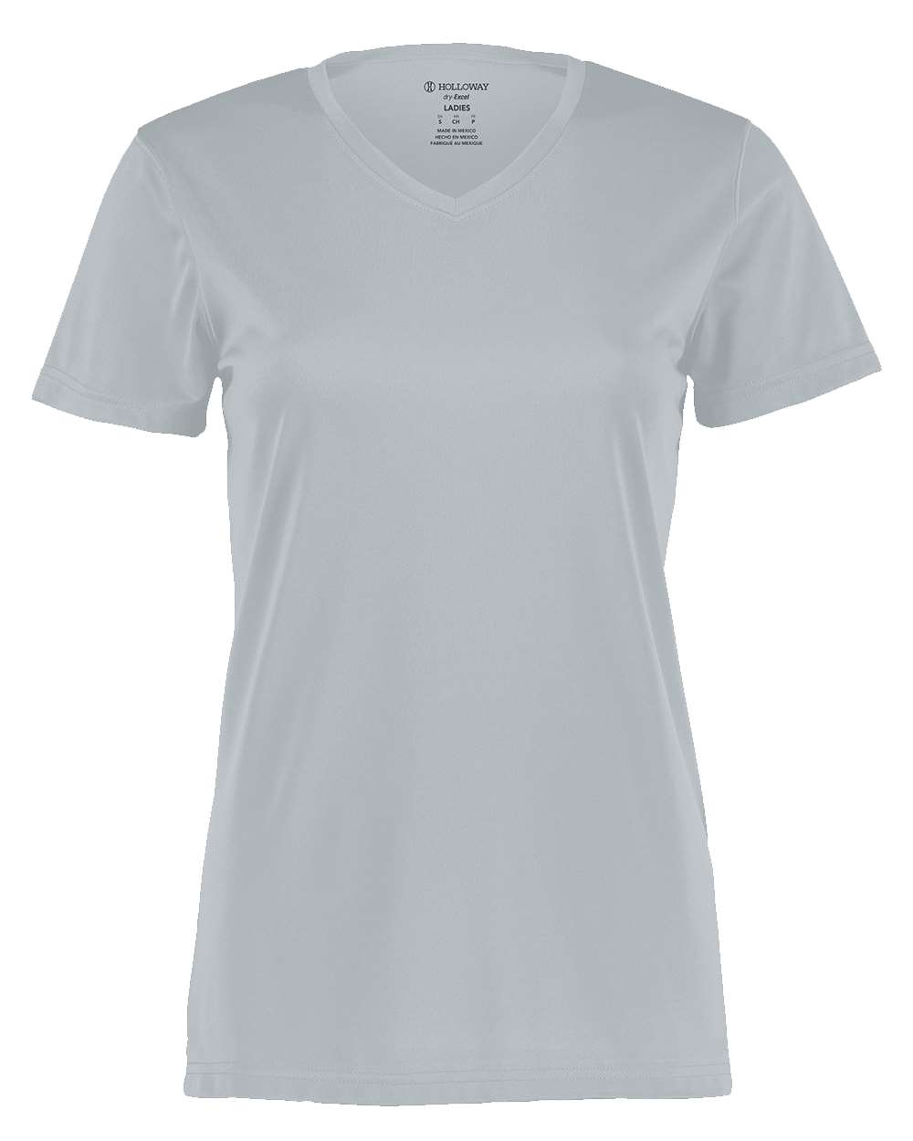 Holloway Women's Momentum V-Neck T-Shirt. 222820 - Silver